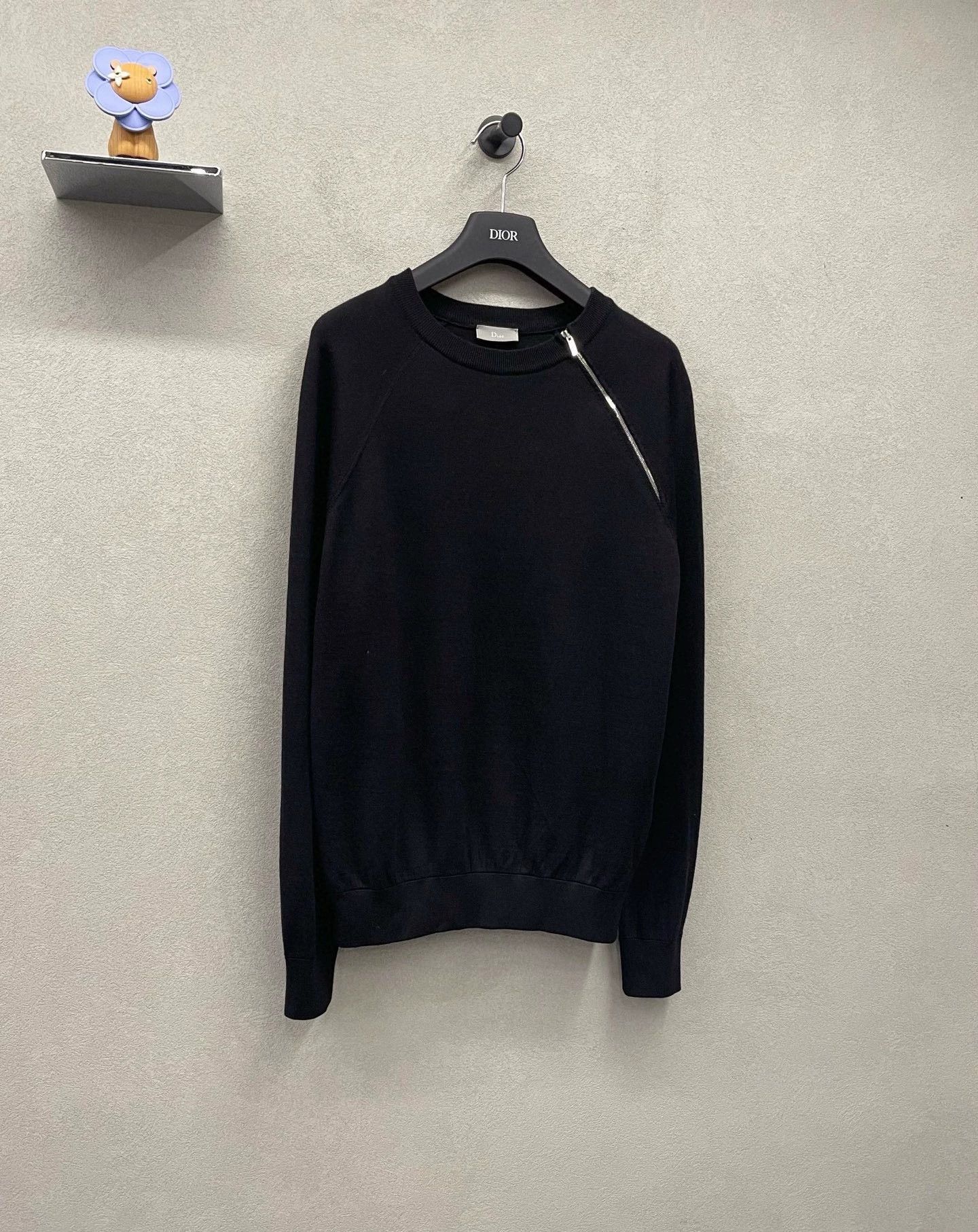 Dior black irregular zip sweatshirt by dior Size US S / EU 44-46 / 1 - 3 Thumbnail