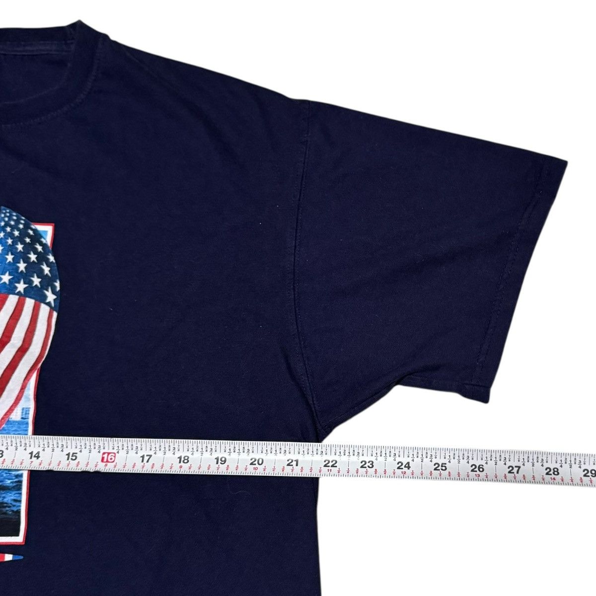 Lands' End Land's End Nautical Boat USA Flag Shirt Men's M Oversized Size US M / EU 48-50 / 2 - 6 Thumbnail