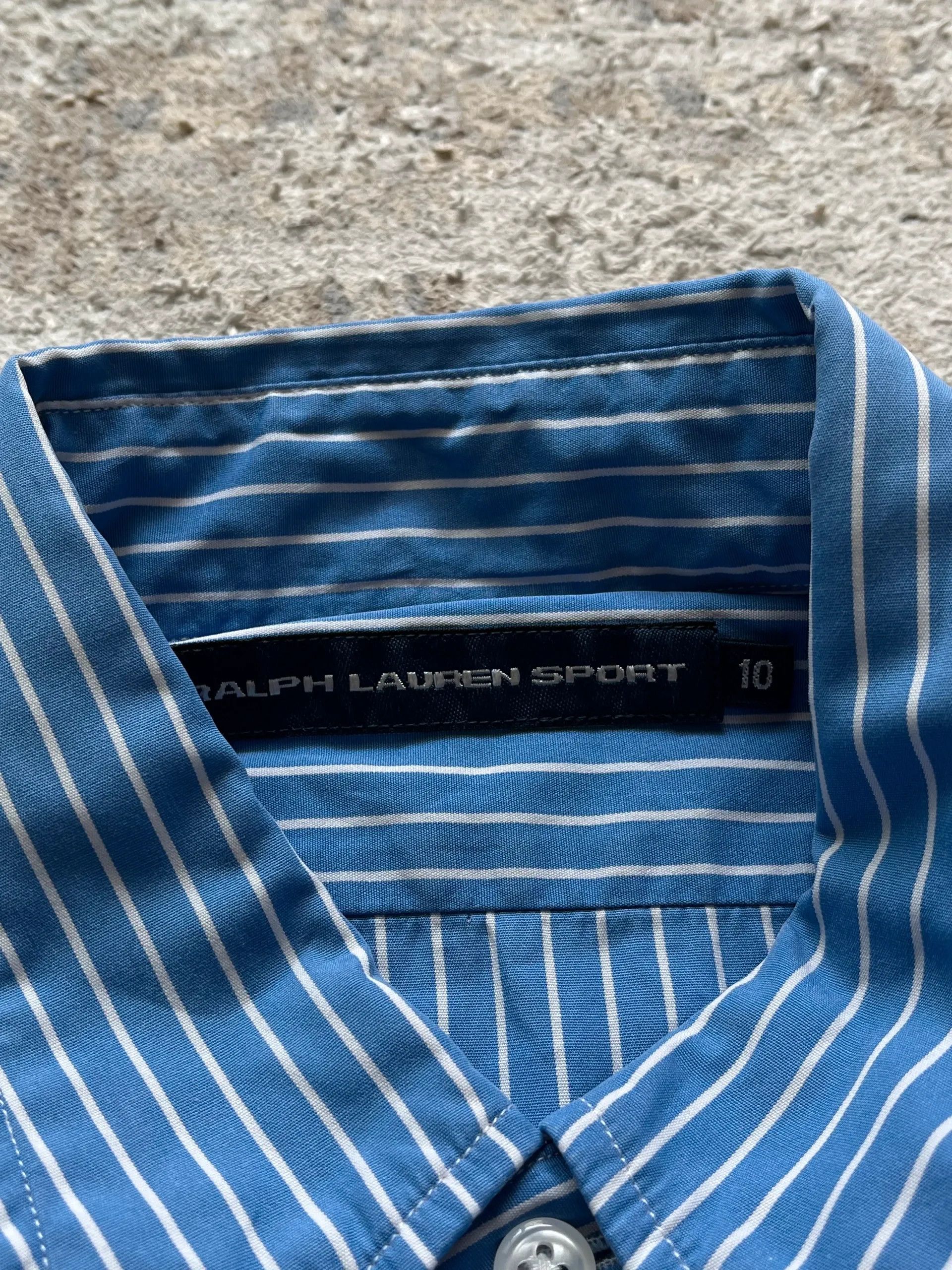 Polo Ralph Lauren Ralph Lauren Sport Small Pony Stripped Shirt Sz 10 / M Size M / US 6-8 / IT 42-44 - 4 Thumbnail