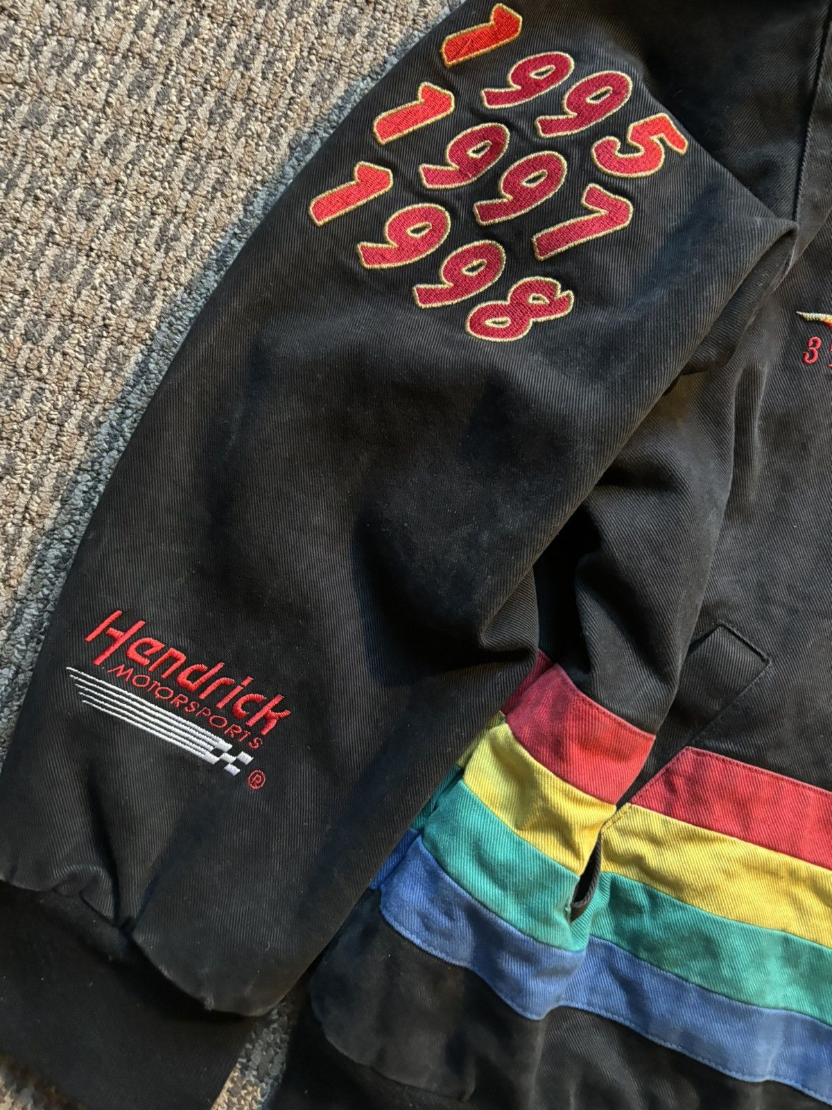 NASCAR × Vintage Vintage 90s NASCAR 3x Winston Cup 50th Anniversary Jacket Size US XL / EU 56 / 4 - 5 Thumbnail