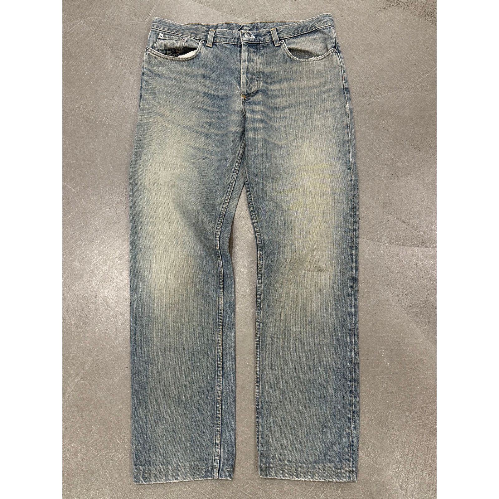 Helmut Lang 2000s Helmut Lang faded jeans Size US 31 - 1 Thumbnail