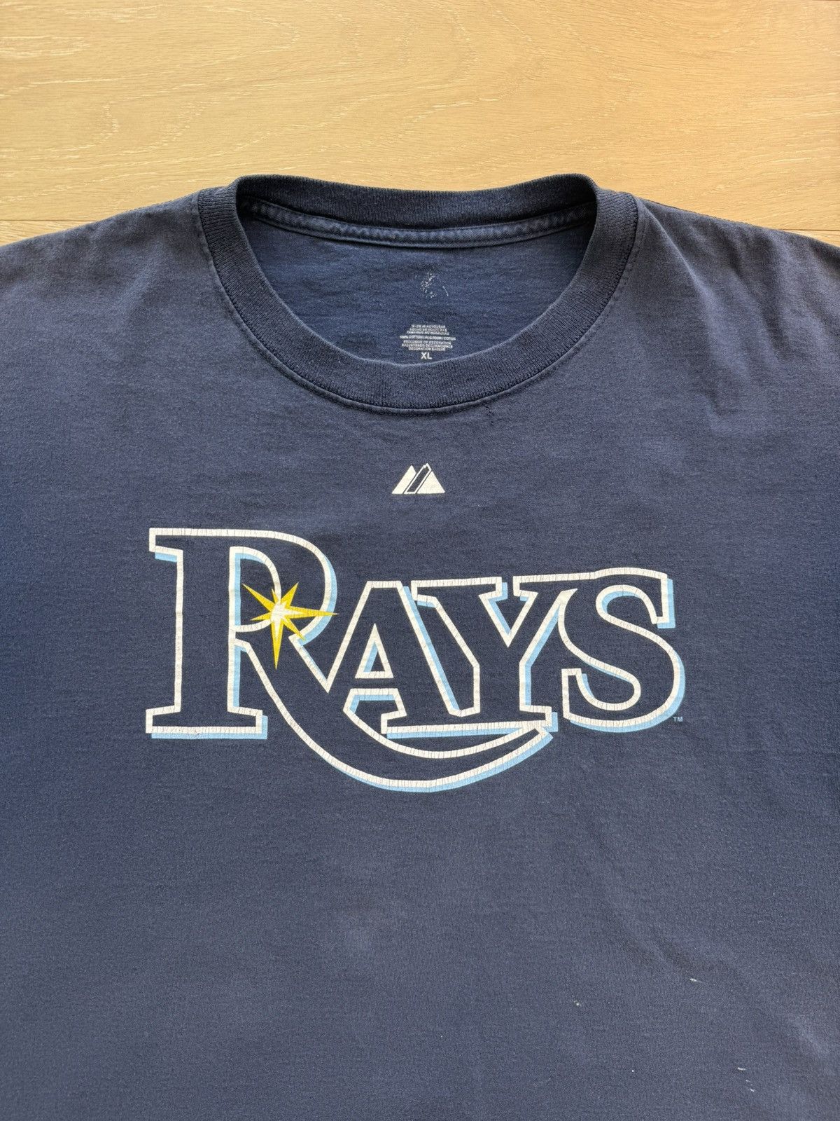 Majestic Vintage Tampa Bay Rays Baseball Tee Evan Longoria Size US XL / EU 56 / 4 - 3 Thumbnail