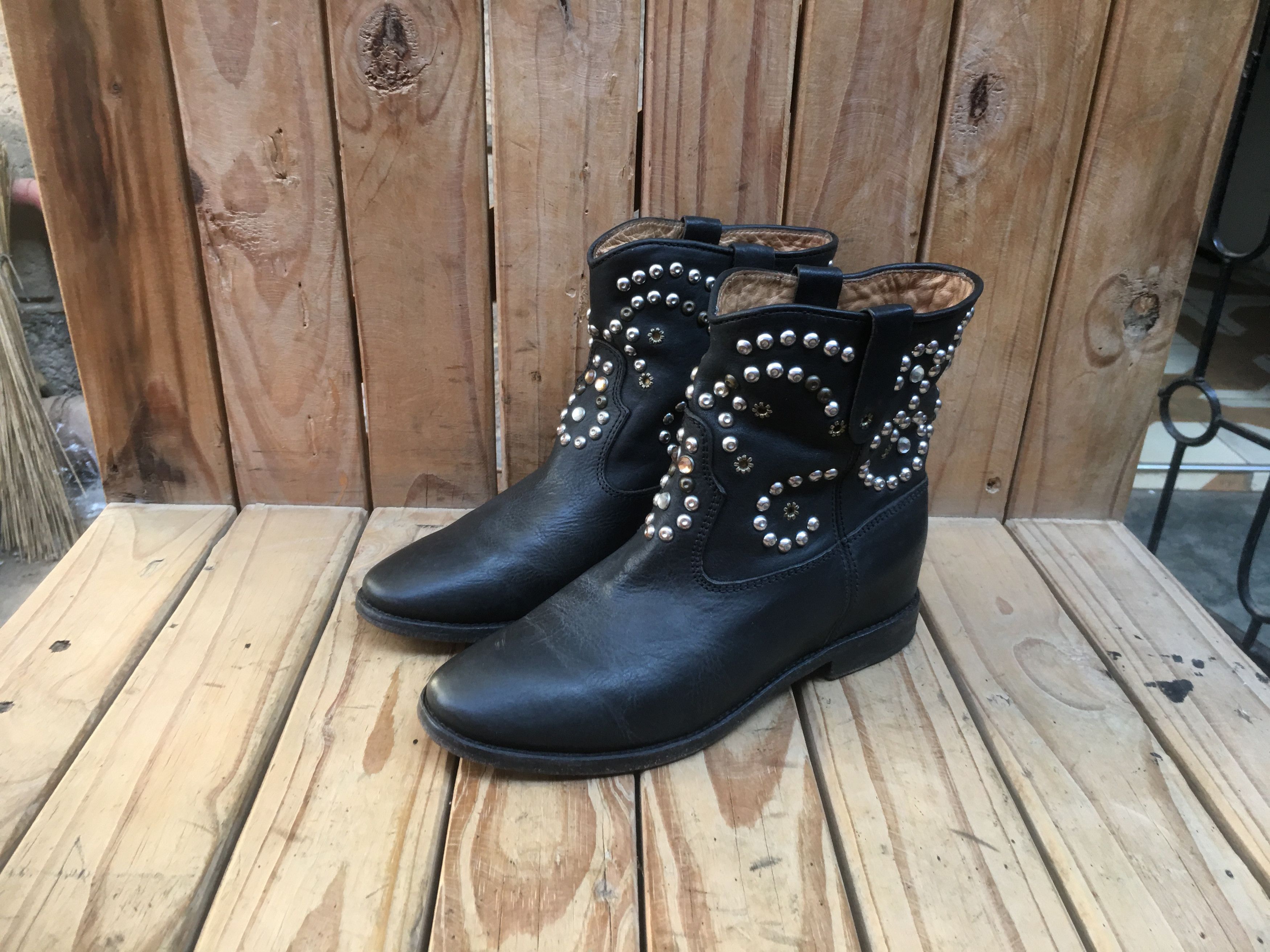 Isabel Marant Etoile isabel marant Etoile black leather boots Size US 7 / IT 37 - 13 Thumbnail
