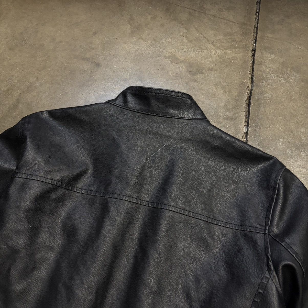 Wilsons Leather Vintage Wilsons Leather Biker Jacket Moto Cafe Racer Striped Size US M / EU 48-50 / 2 - 8 Thumbnail