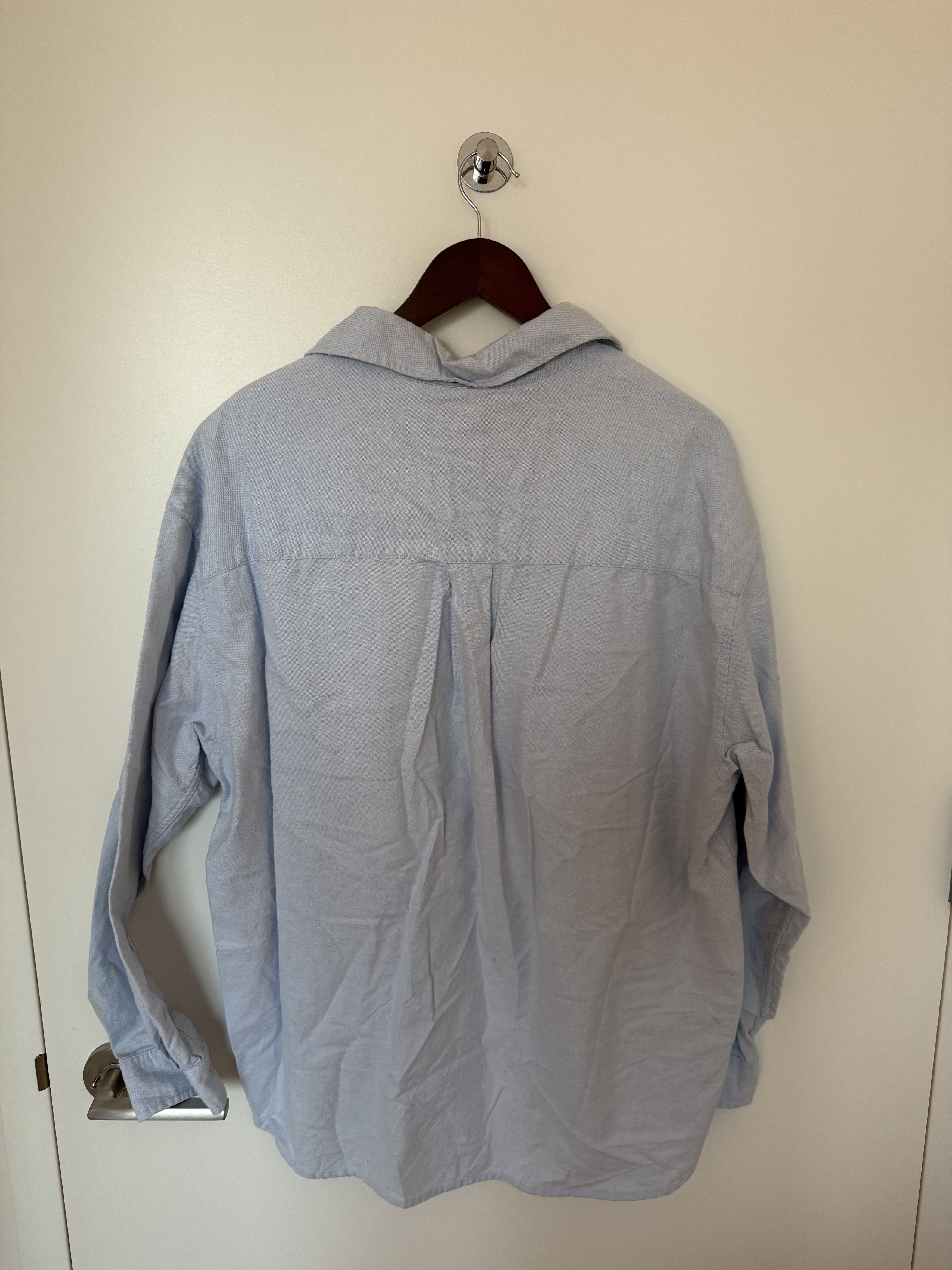 Zara ZARA Light Blue Button-Up Shirt Medium Casual Oxford Size US M / EU 48-50 / 2 - 3 Thumbnail