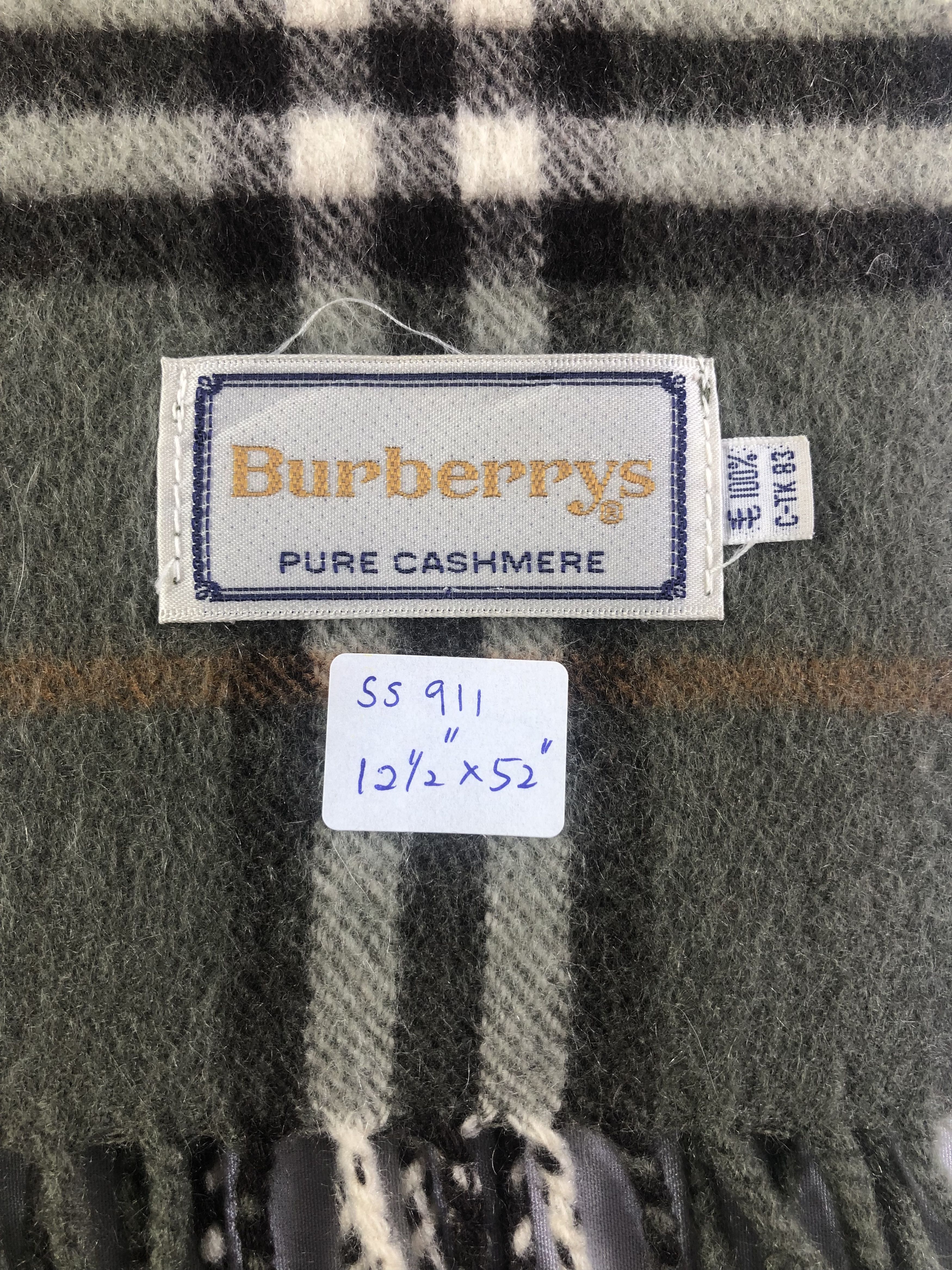 Burberry Burberry Pure Cashmere Scarf / Muffler / Neckwear Size ONE SIZE - 4 Thumbnail