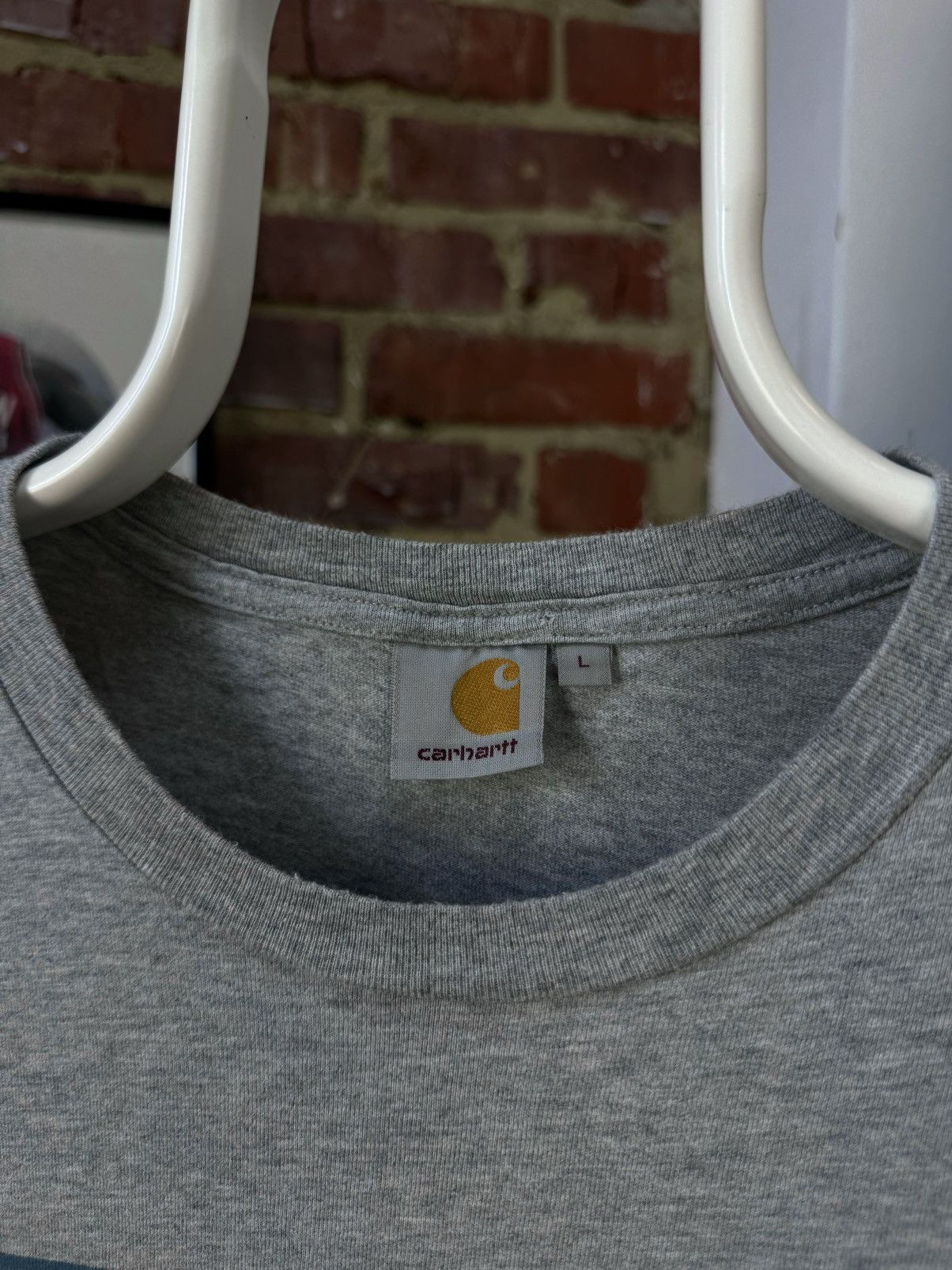 Carhartt CARHARTT Native Pocket Short Sleeve Grey Printed T-Shirt Size US M / EU 48-50 / 2 - 6 Thumbnail