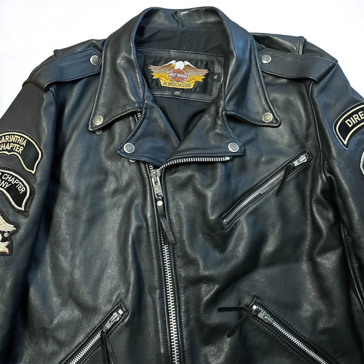 Harley Davidson Vintage Harley Davidson Leather Jacket Motorcycle Fashion Size US XL / EU 56 / 4 - 2 Thumbnail