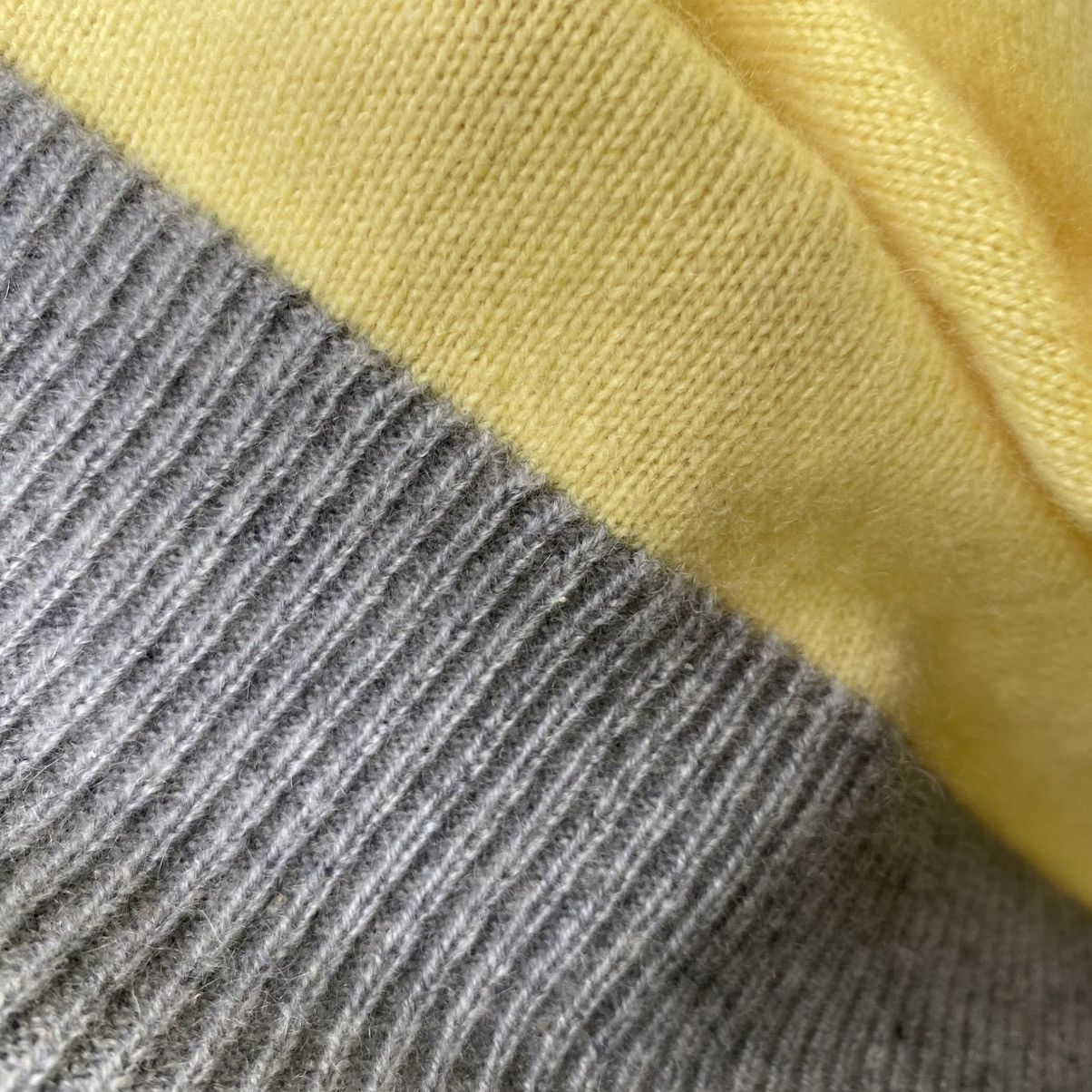 Chloe Miss chloe Yellow and Gray Colorblock Knit Sweater Dress Size S / US 4 / IT 40 - 20 Thumbnail