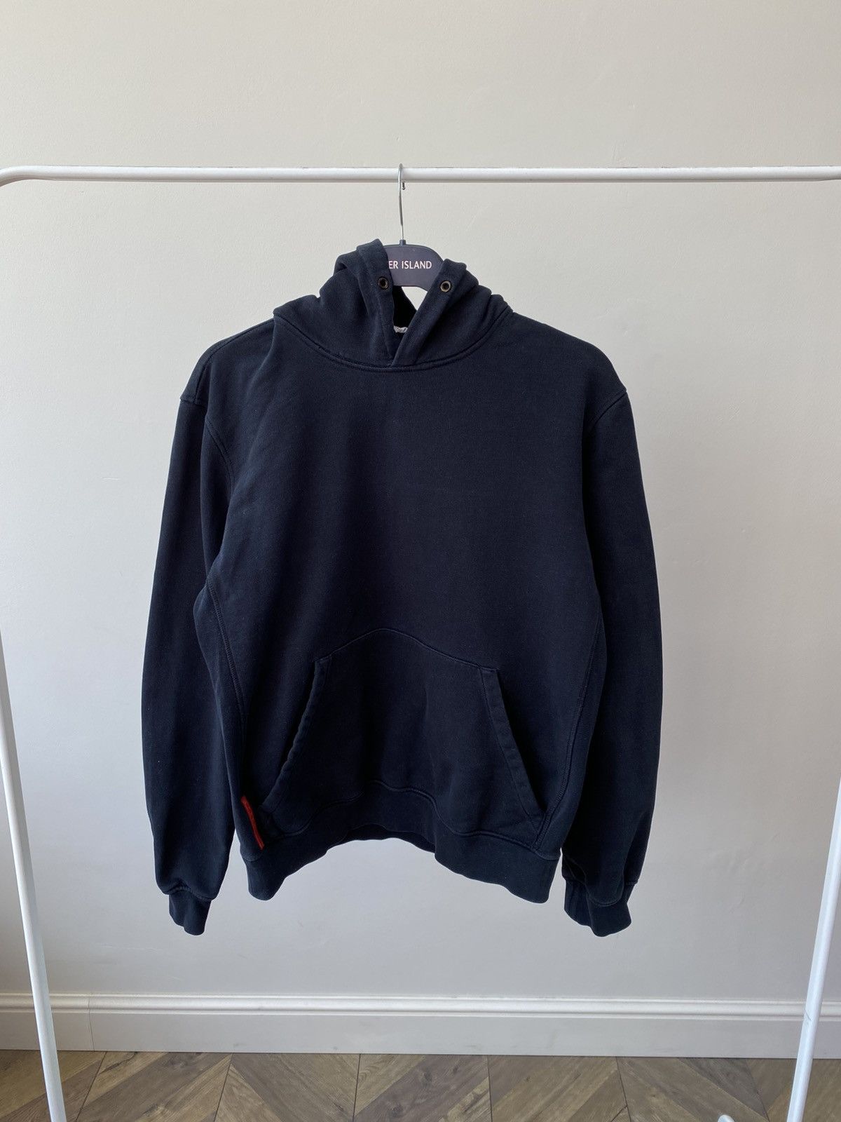 Vintage Prada Milano Red Tab Faded Hoodie