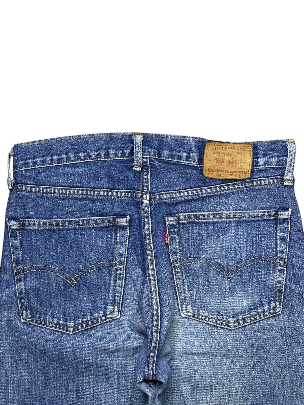 Japanese Brand × Levi's Vintage 90s Levis 503 Japan Faded Wash Loose Baggy Jeans Size US 30 / EU 46 - 8 Thumbnail