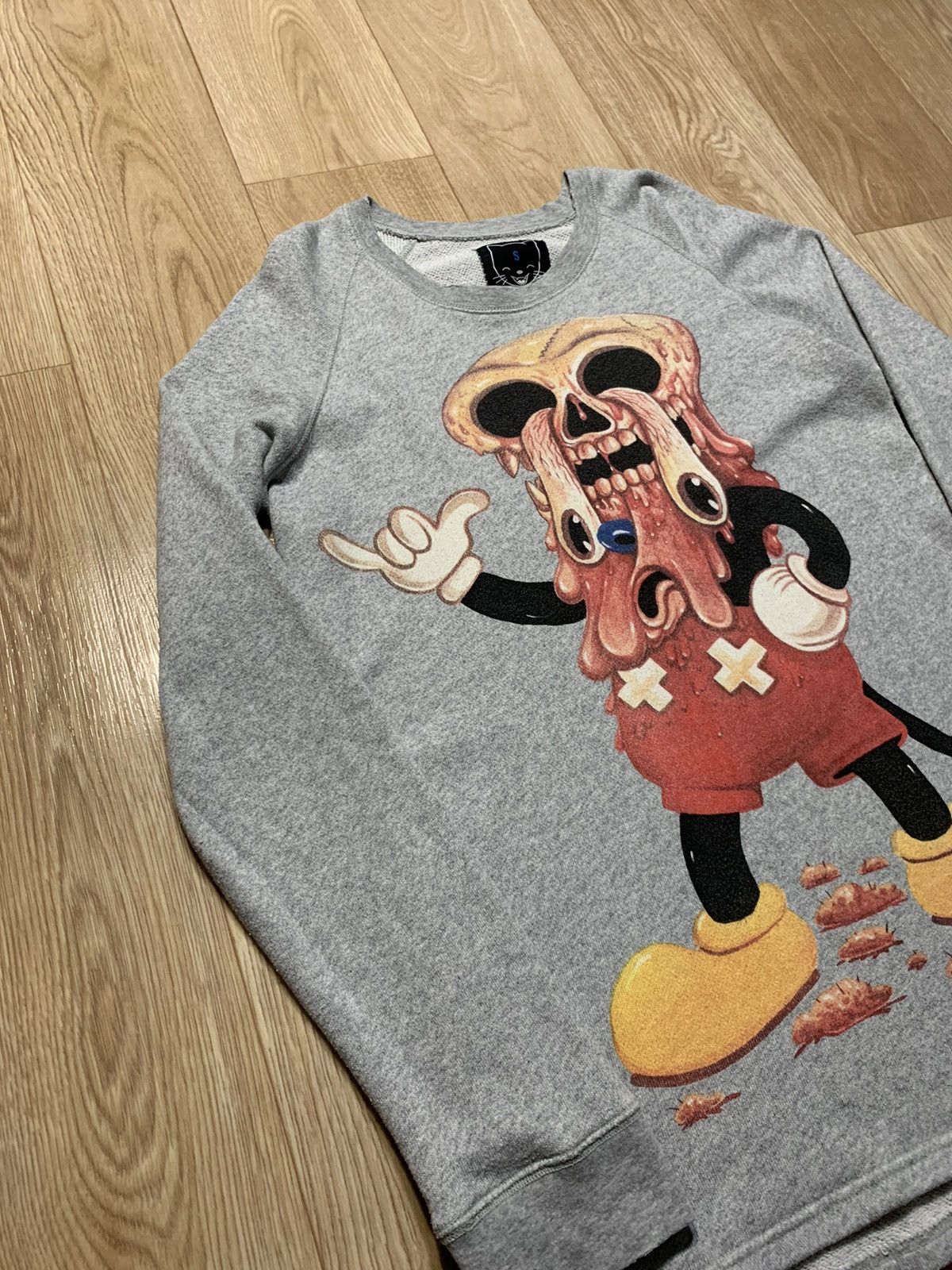 Drop Dead × Drop Dead Clothing Rare Drop Dead Clothing Melting Mickey Mouse Sweatshirt Size US S / EU 44-46 / 1 - 4 Thumbnail