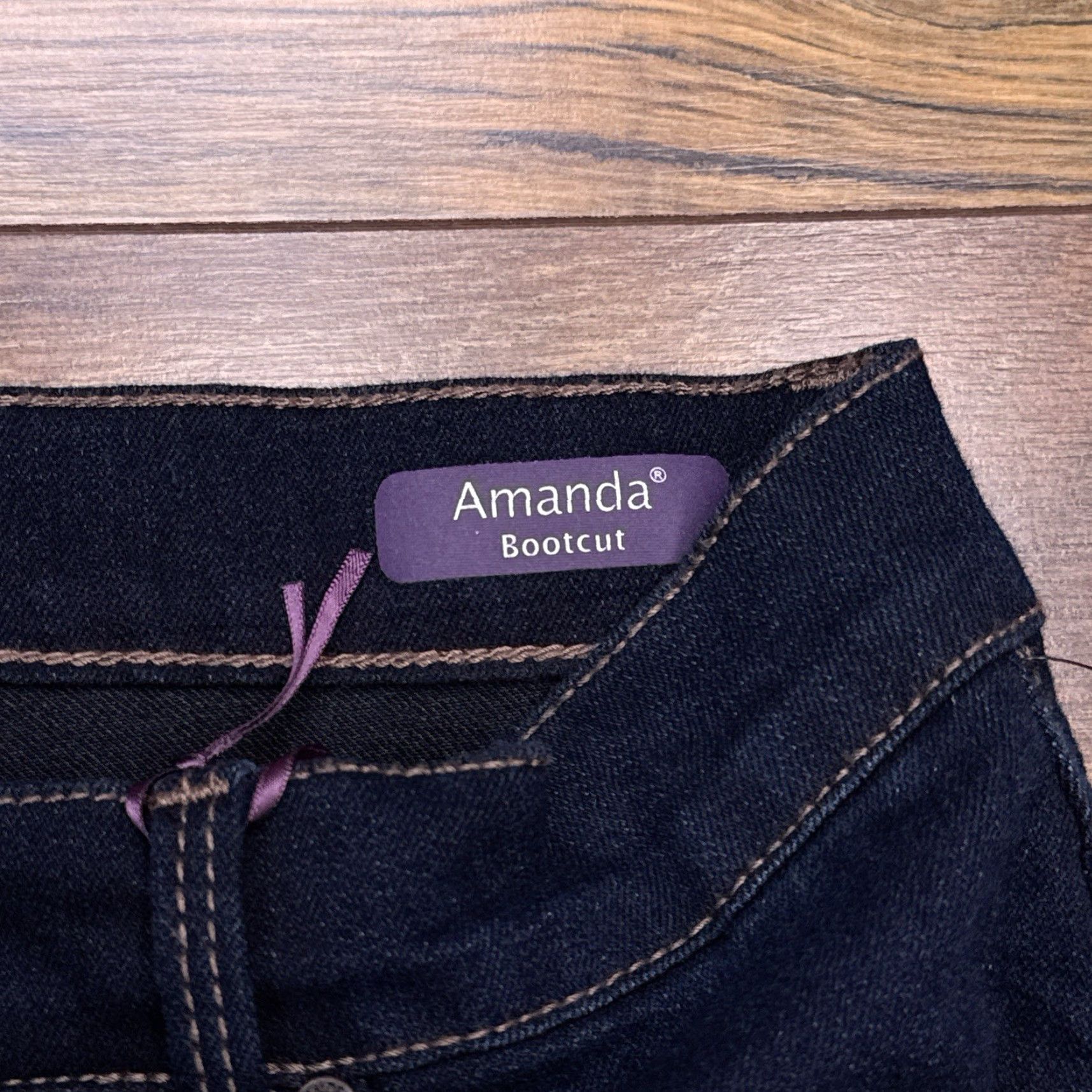 Gloria Vanderbilt Gloria Vanderbilt Amanda Bootcut Jeans Womens 10 Petite Classic Rise Stretch Denim 5-Pocket Logo Blue Size 32" / US 10 / IT 46 - 5 Thumbnail