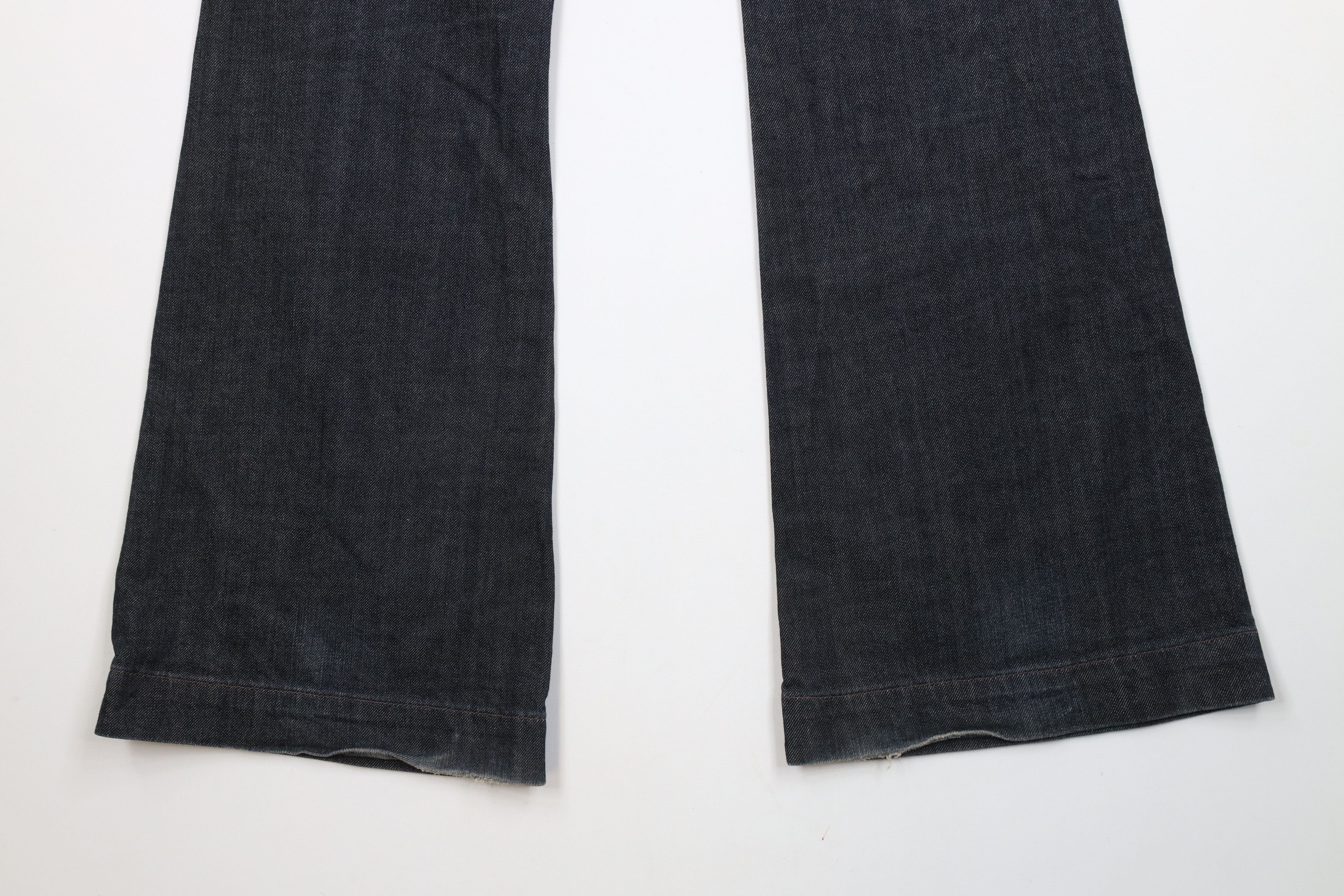 Express × Vintage Vintage Y2K Express X2 Full Leg Flared Stretch Denim Jeans Size 30" / US 8 / IT 44 - 12 Thumbnail