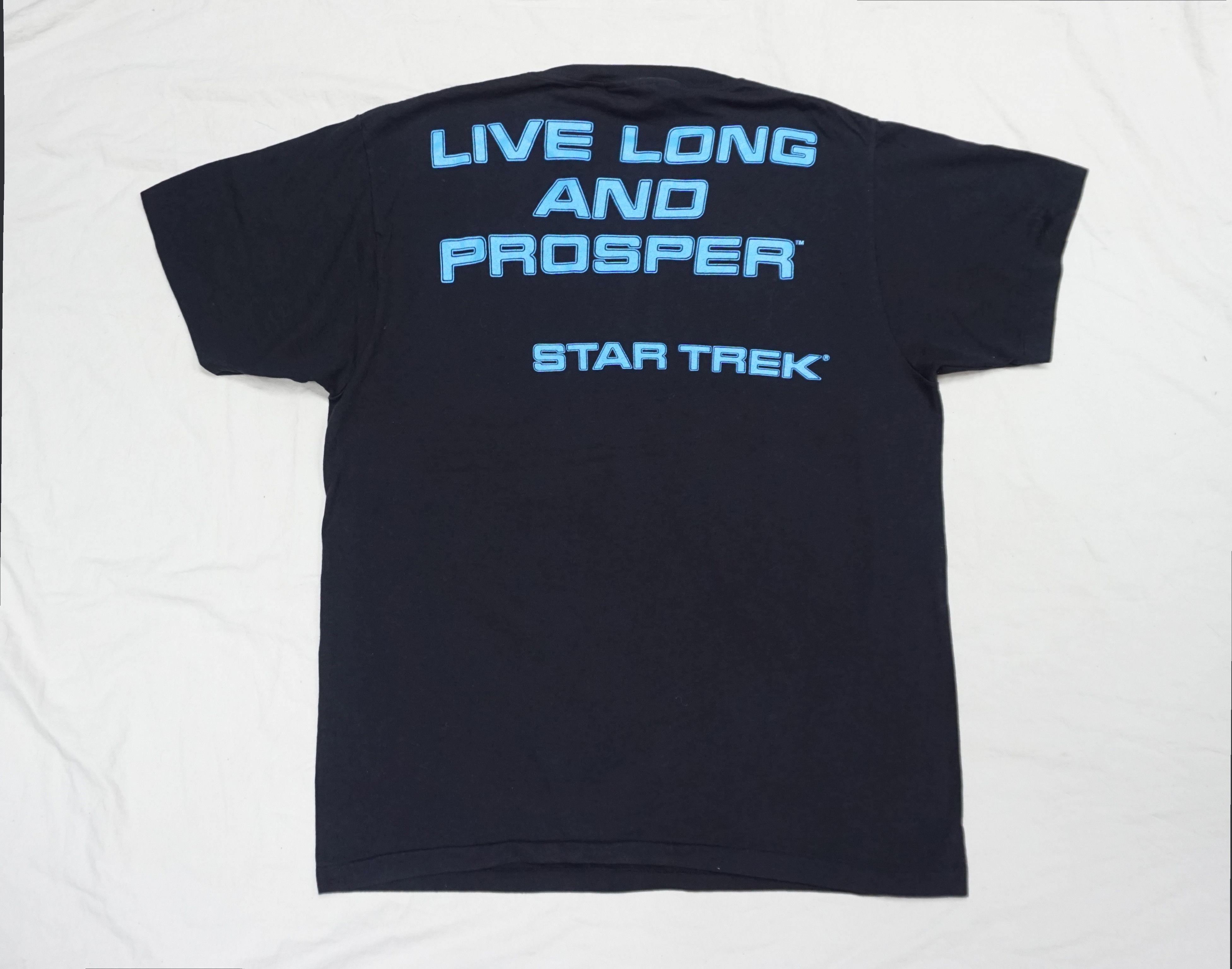 Mostly Heard Rarely Seen × Vintage 90's Star Trek Spock "Live Long and Prosper" T-shirt Size US L / EU 52-54 / 3 - 7 Thumbnail