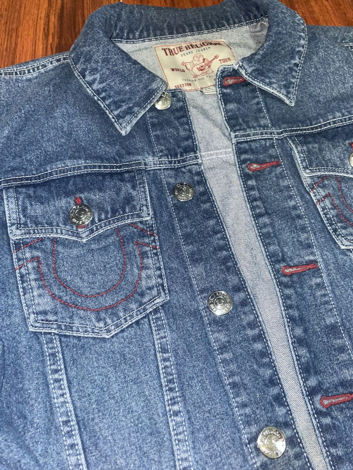 True Religion True Religion Denim Trucker Jacket Size US L / EU 52-54 / 3 - 2 Thumbnail