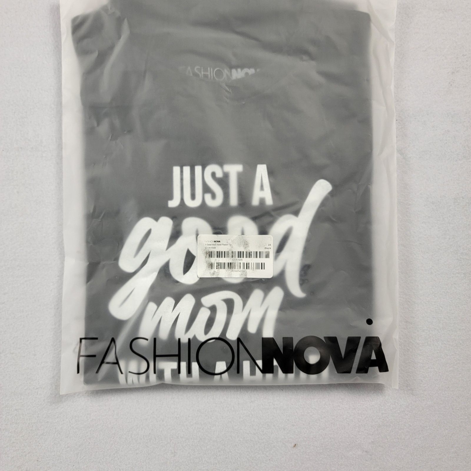 Fashion Victim FashionNova 'Just a Good Mom' Black Short Sleeve Tee Sz XL Size XL / US 12-14 / IT 48-50 - 4 Thumbnail