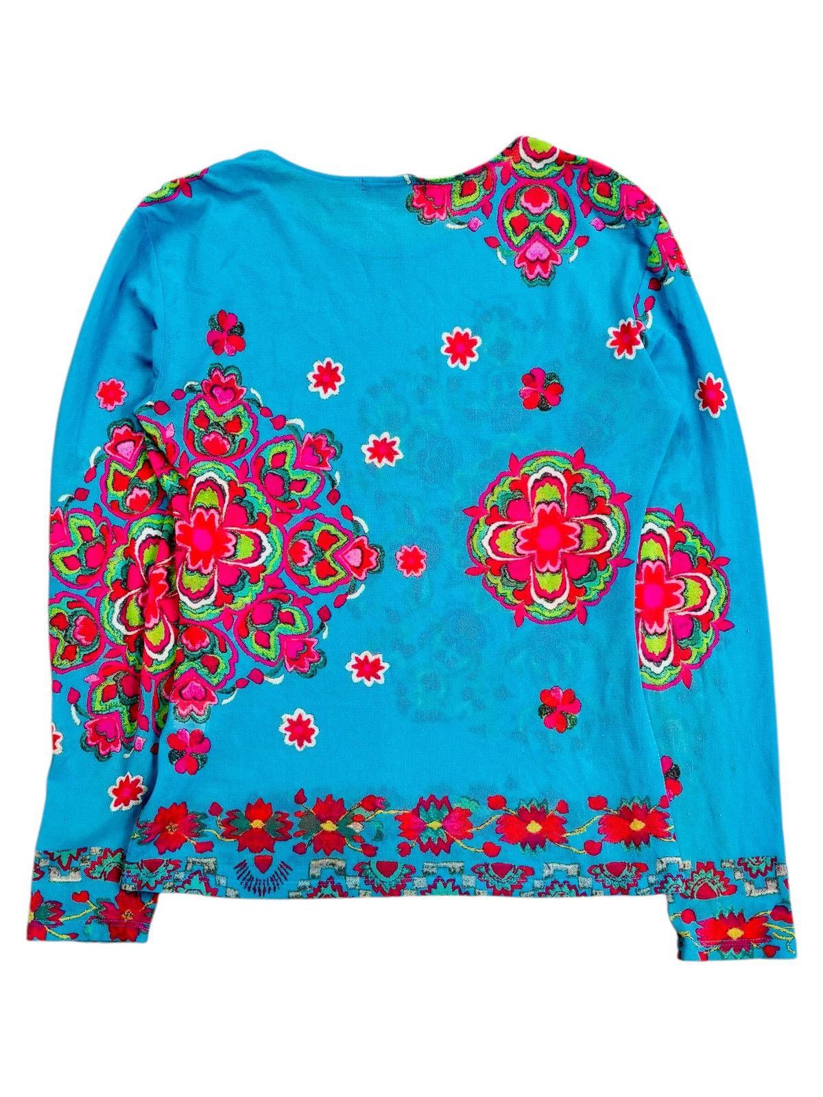 Issey Miyake 2001 Issey Miyake - LSD Flower Mesh Top Size US M / EU 48-50 / 2 - 2 Thumbnail