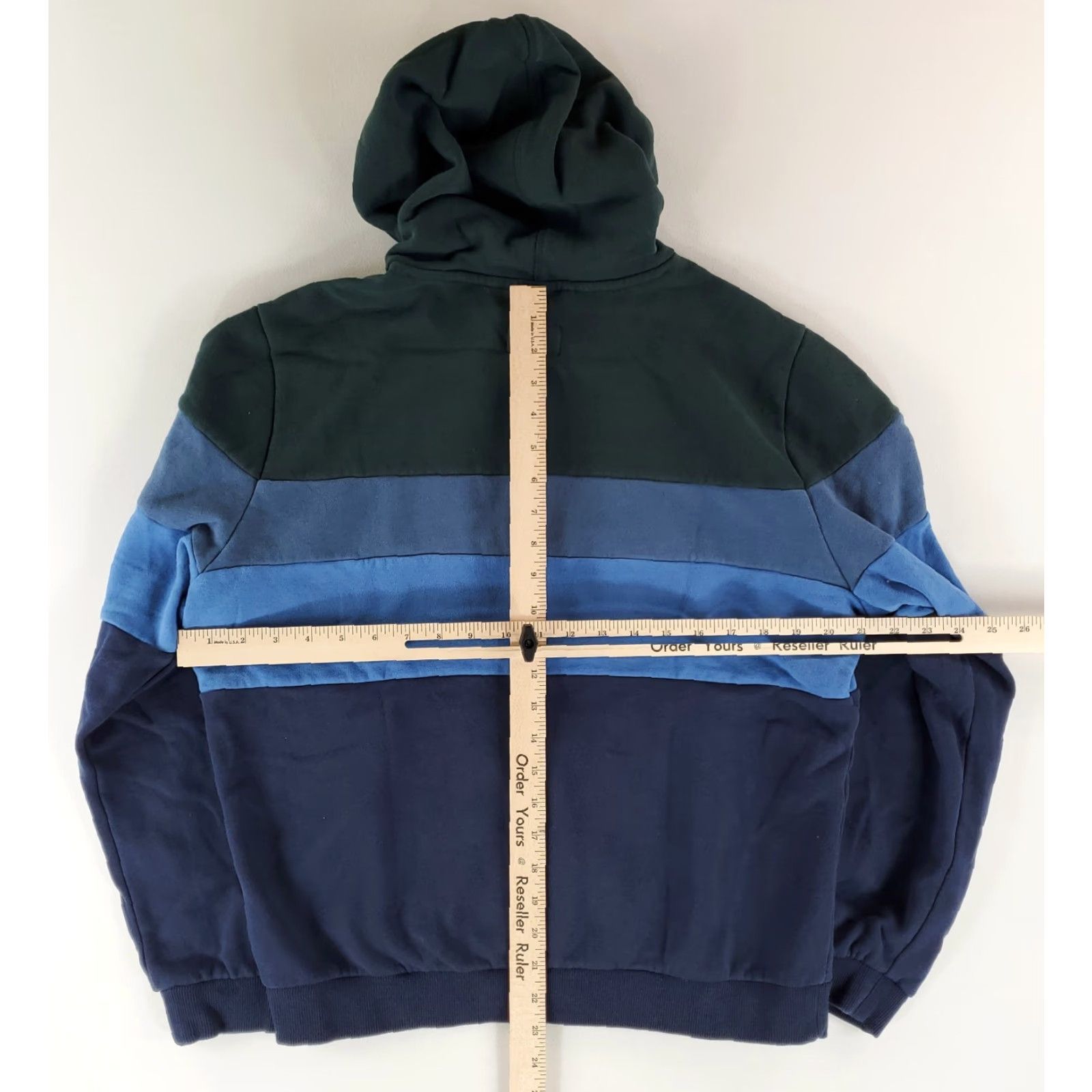 Marine Layer Marine Layer Hoodie Sweatshirt Striped Kangaroo Pocket Blue Green Mens M Size US M / EU 48-50 / 2 - 7 Thumbnail
