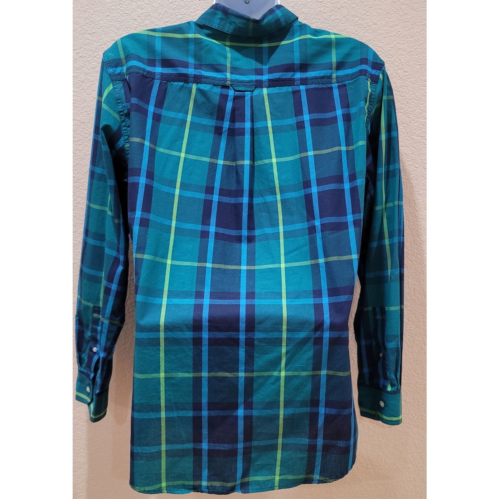 Chaps Chaps Blue Green Plaid Button Up Men's Shirt Large Easy Care Size US L / EU 52-54 / 3 - 3 Thumbnail