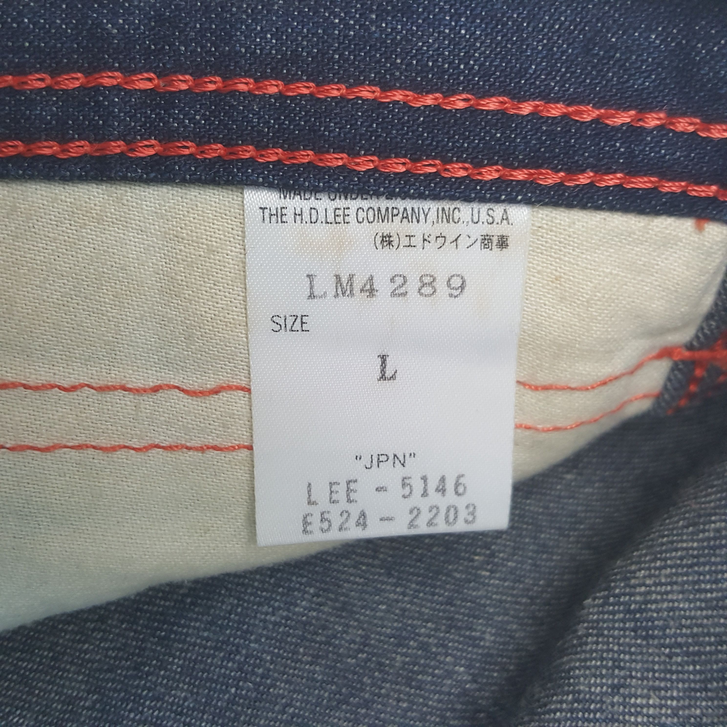 Lee Vintage Lee Japan Thread Pink Denim Jeans Size US 35 - 14 Thumbnail