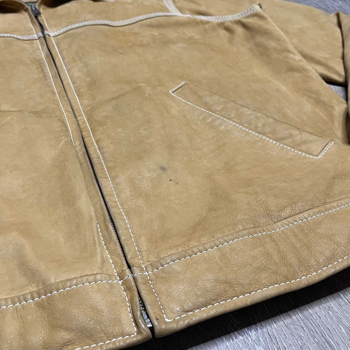 Timberland × Vintage 2000s timberland leather jacket Size US M / EU 48-50 / 2 - 8 Thumbnail