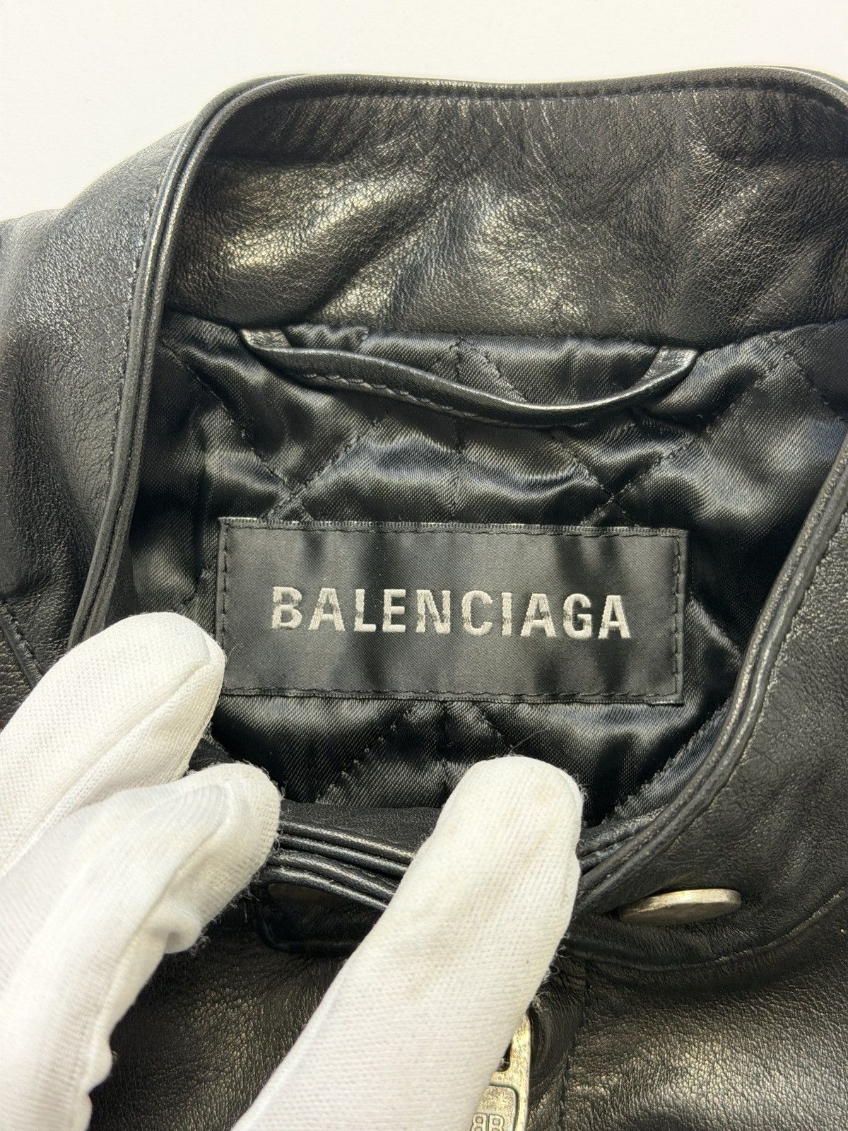 Balenciaga Balenciaga Shrunk Racer Jacket Black Leather Size XS / US 0-2 / IT 36-38 - 11 Thumbnail