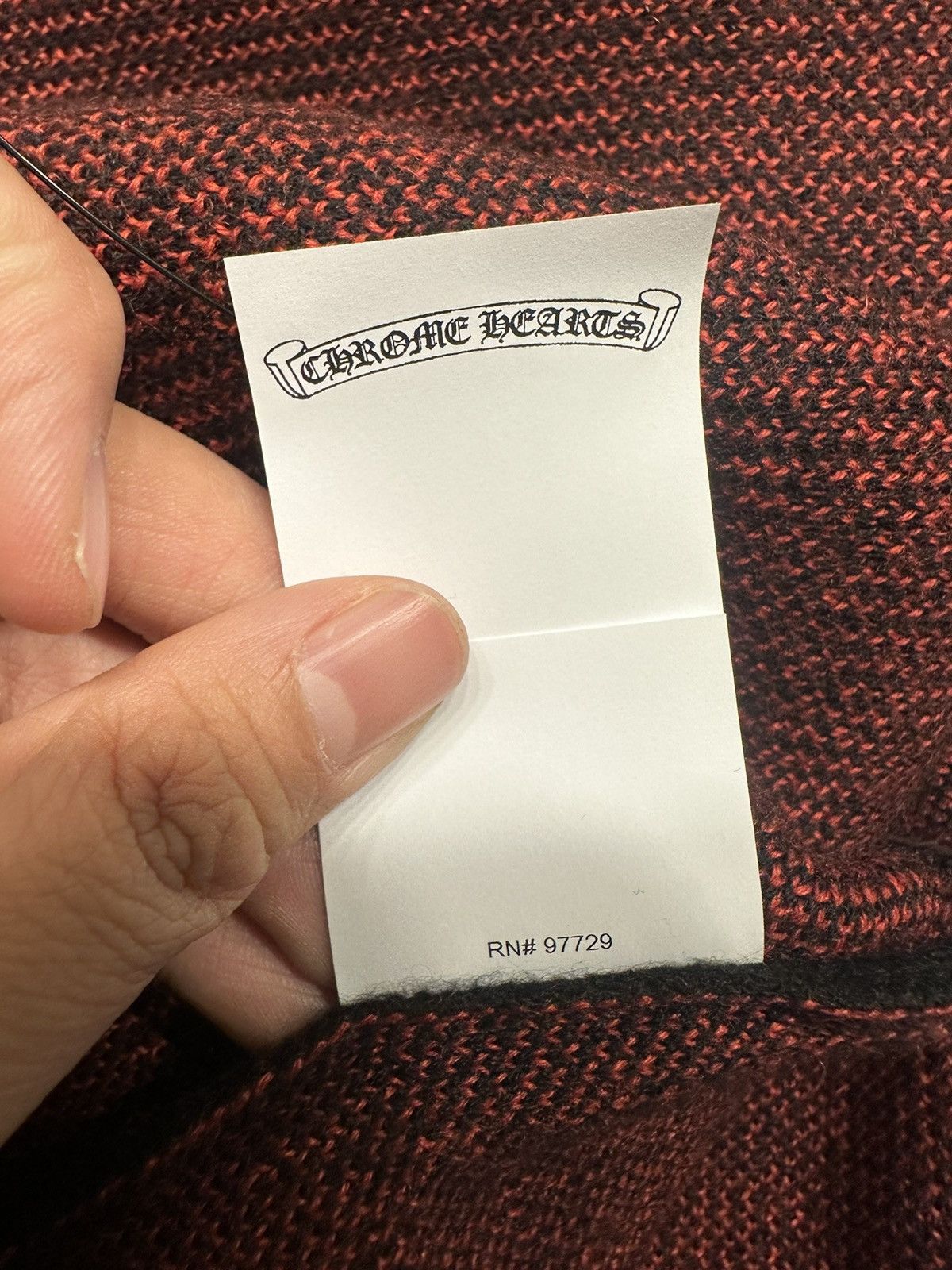 Chrome Hearts 🔥Chrome Hearts Black Cashmere with Red Fleur Cross Sweater🔥 Size US XL / EU 56 / 4 - 8 Thumbnail