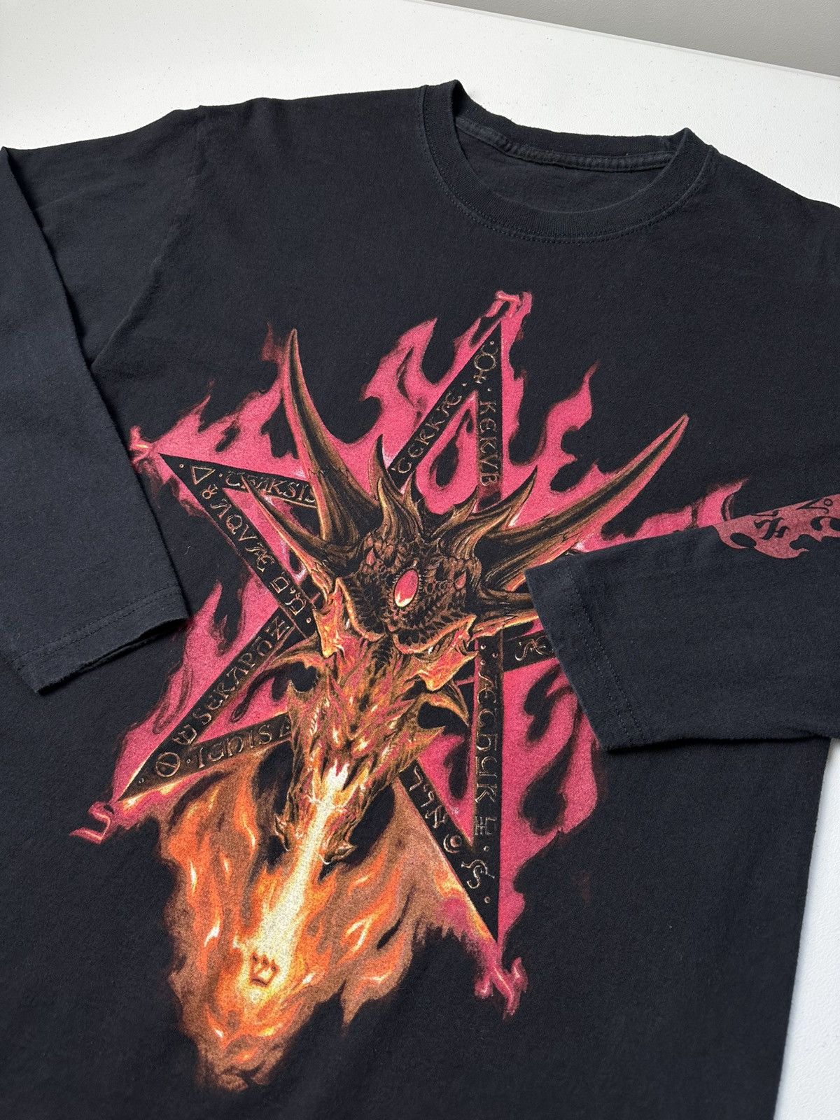 Band Tees × Vintage Vintage Furnance of Mercury Y2k Long Sleeve Diablo Box Logo Size US S / EU 44-46 / 1 - 6 Thumbnail
