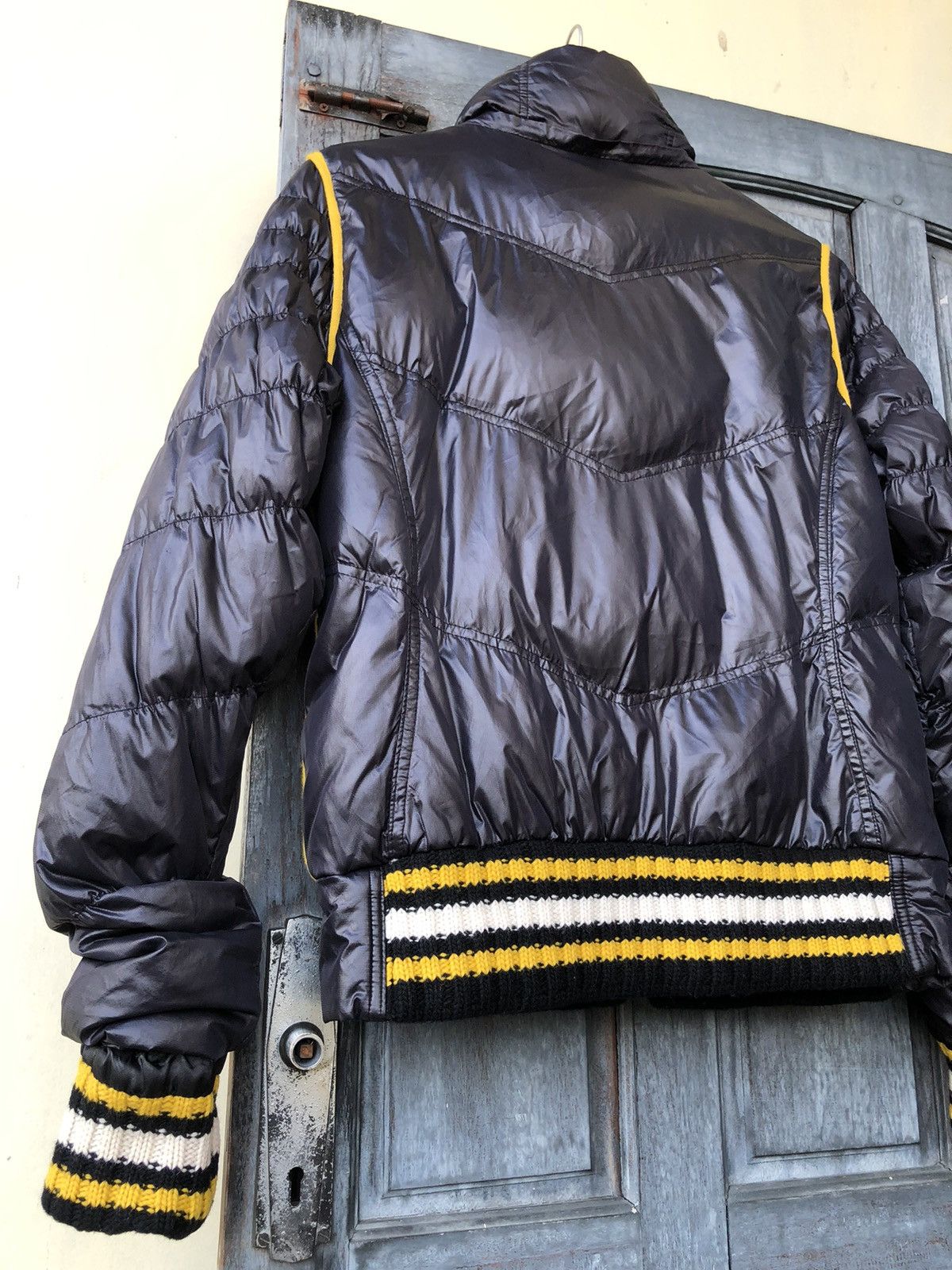 Japanese Brand Exr Progressive Zipper Up Knit Puffer Streetwear Winter MOTO Size US M / EU 48-50 / 2 - 13 Thumbnail