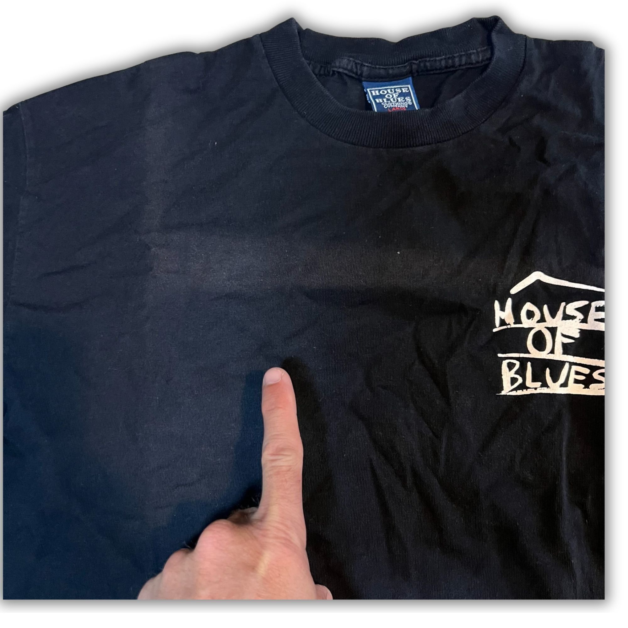 Other Vintage House Of Blues Myrtle Beach Black T-Shirt New Orlean Size US L / EU 52-54 / 3 - 5 Thumbnail