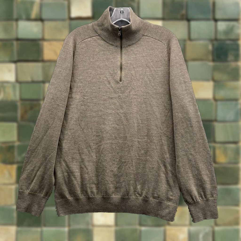 Gap Gap Sweater Men Large 1/4 Zip Merino Wool Knit Zipper Preppy Golf 90s Classic Outdoor 90s Mens Size US L / EU 52-54 / 3 - 1 Thumbnail