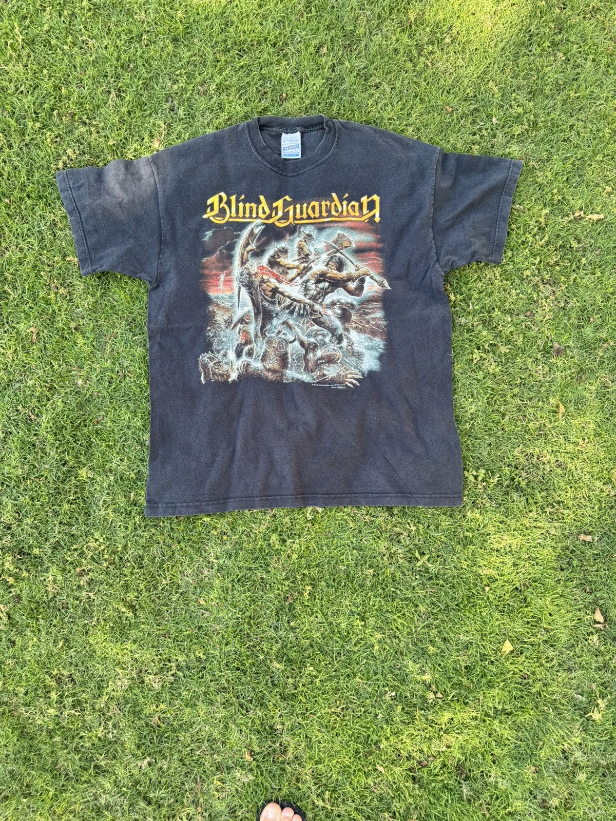 Vintage Vintage blind guardian faded 90s band screen stars t shirt Size US XL / EU 56 / 4 - 1 Thumbnail