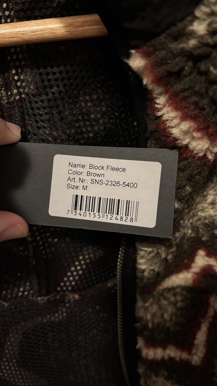 Sneakersnstuff Sneakersnstuff Brown Block Fleece Size US M / EU 48-50 / 2 - 5 Thumbnail