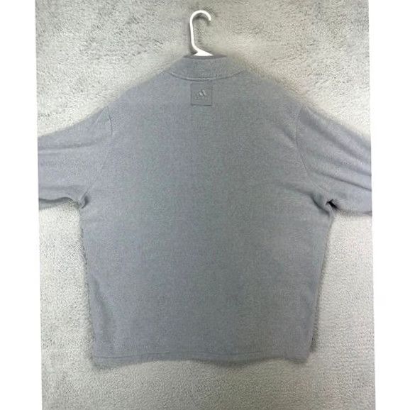 Adidas Adidas Sweater Mens 2XL PrimeGreen Grey Quarter Zip Pullover Sweatshirt Athletic Size US XXL / EU 58 / 5 - 3 Thumbnail