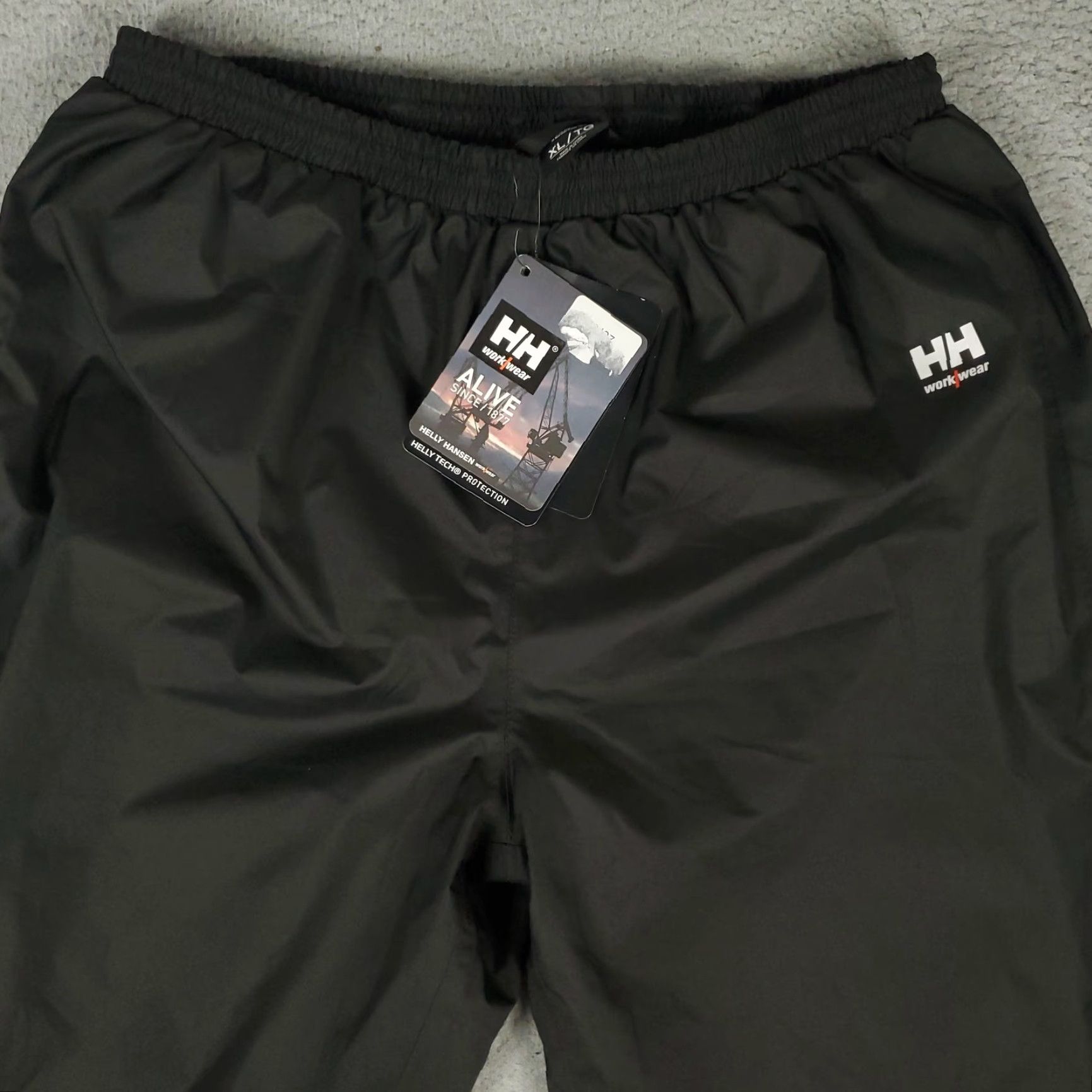 Helly Hansen Helly Hansen Workwear Pants Mens XL Black Helly Tech Protection Waterproof New Size US 36 / EU 52 - 2 Thumbnail