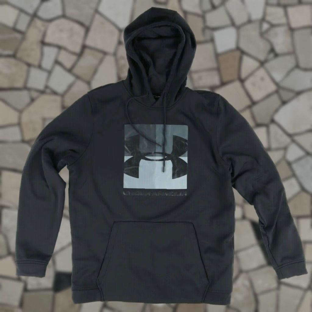 Under Armour Under Armour Hoodie Men's L Black Mid-Weight Hooded Sweatshirt Mickey Mouse Pullover Golf Embroidered 1345717 Size US L / EU 52-54 / 3 - 1 Thumbnail