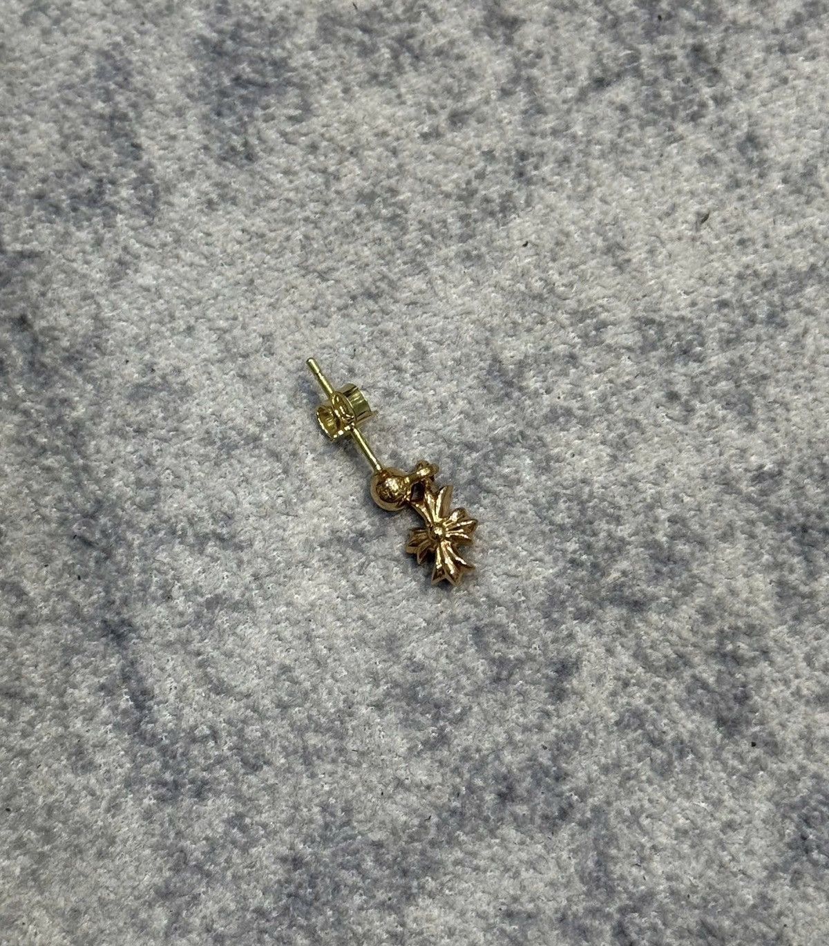 Chrome Hearts Chrome Hearts Tiny E gold earring Size ONE SIZE - 2 Thumbnail