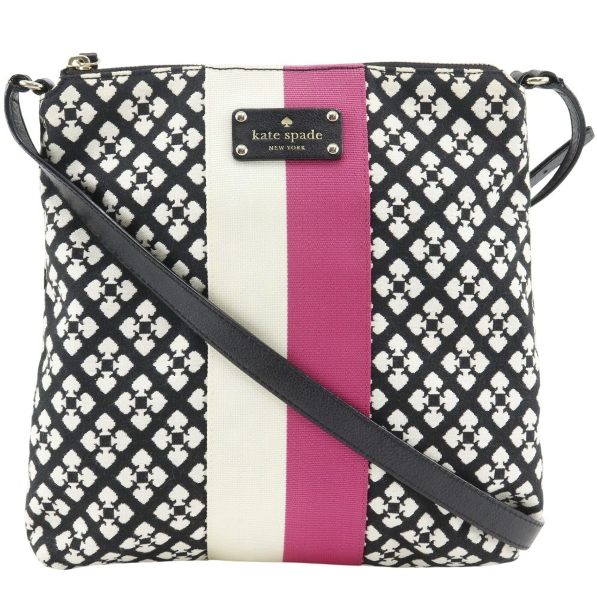 Kate Spade Kate Spade Classic Victoria Shoulder Bag WKRU1506 Canvas Black A5 Women's Size ONE SIZE - 1 Thumbnail