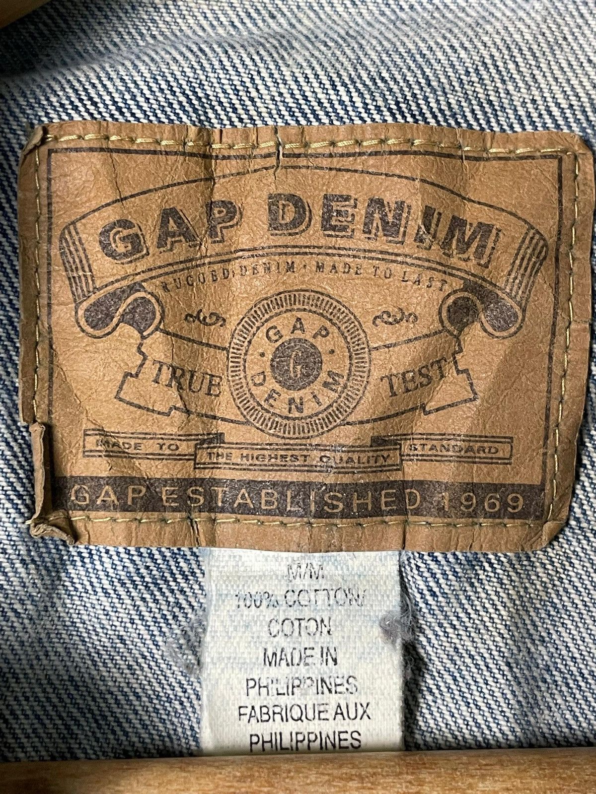 Gap × Vintage VTG Gap Denim Jacket Women (4) Size XS / US 0-2 / IT 36-38 - 8 Thumbnail
