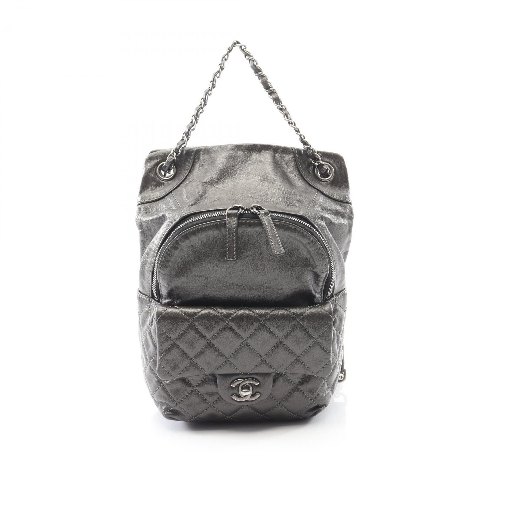 Chanel Chanel Chanel Leather Backpack Leather Backpack DUTY FREE for USA Size ONE SIZE - 1 Thumbnail