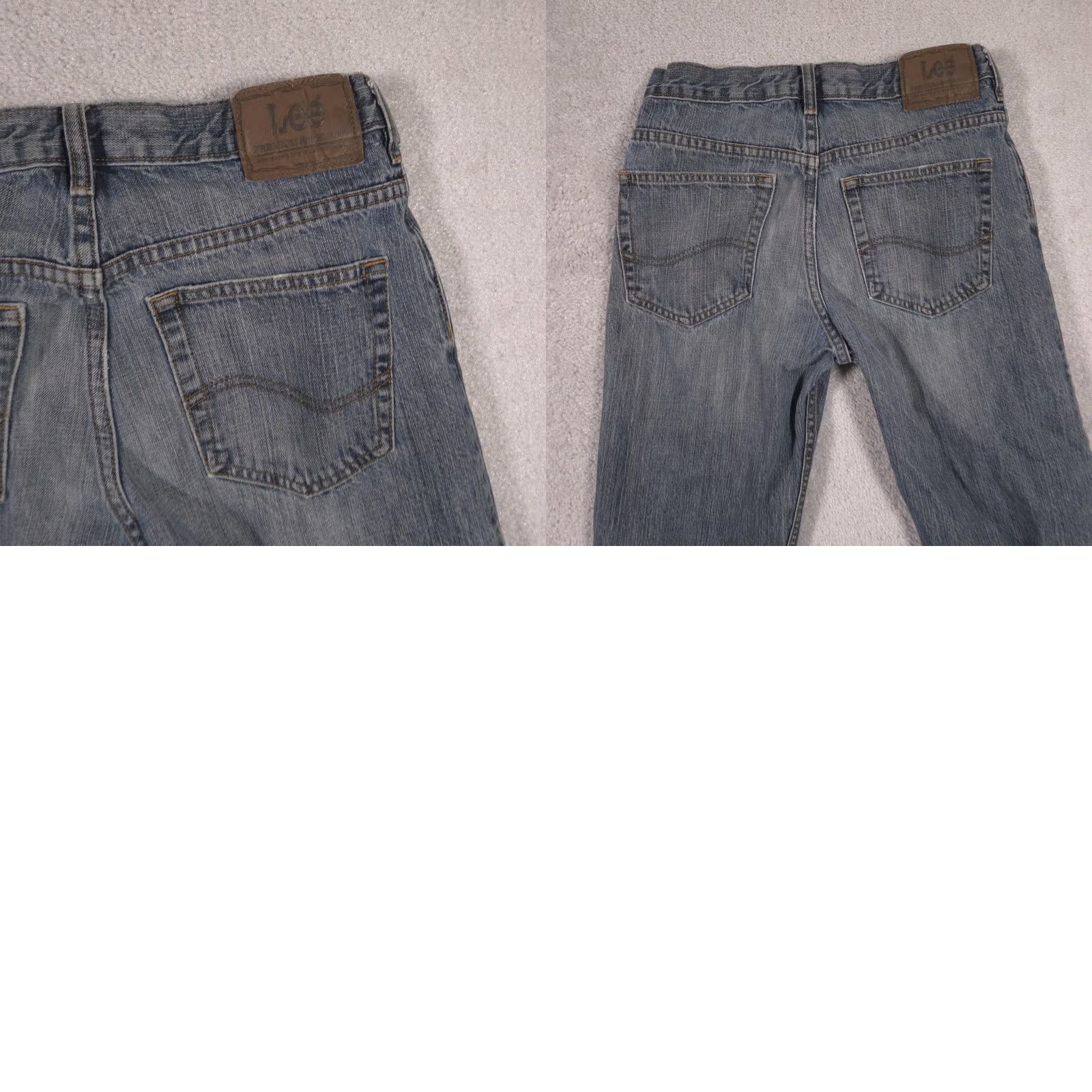 Lee Lee Jeans Mens 28x31 Blue Denim Regular Fit Straight Leg Pants Size US 28 / EU 44 - 9 Thumbnail