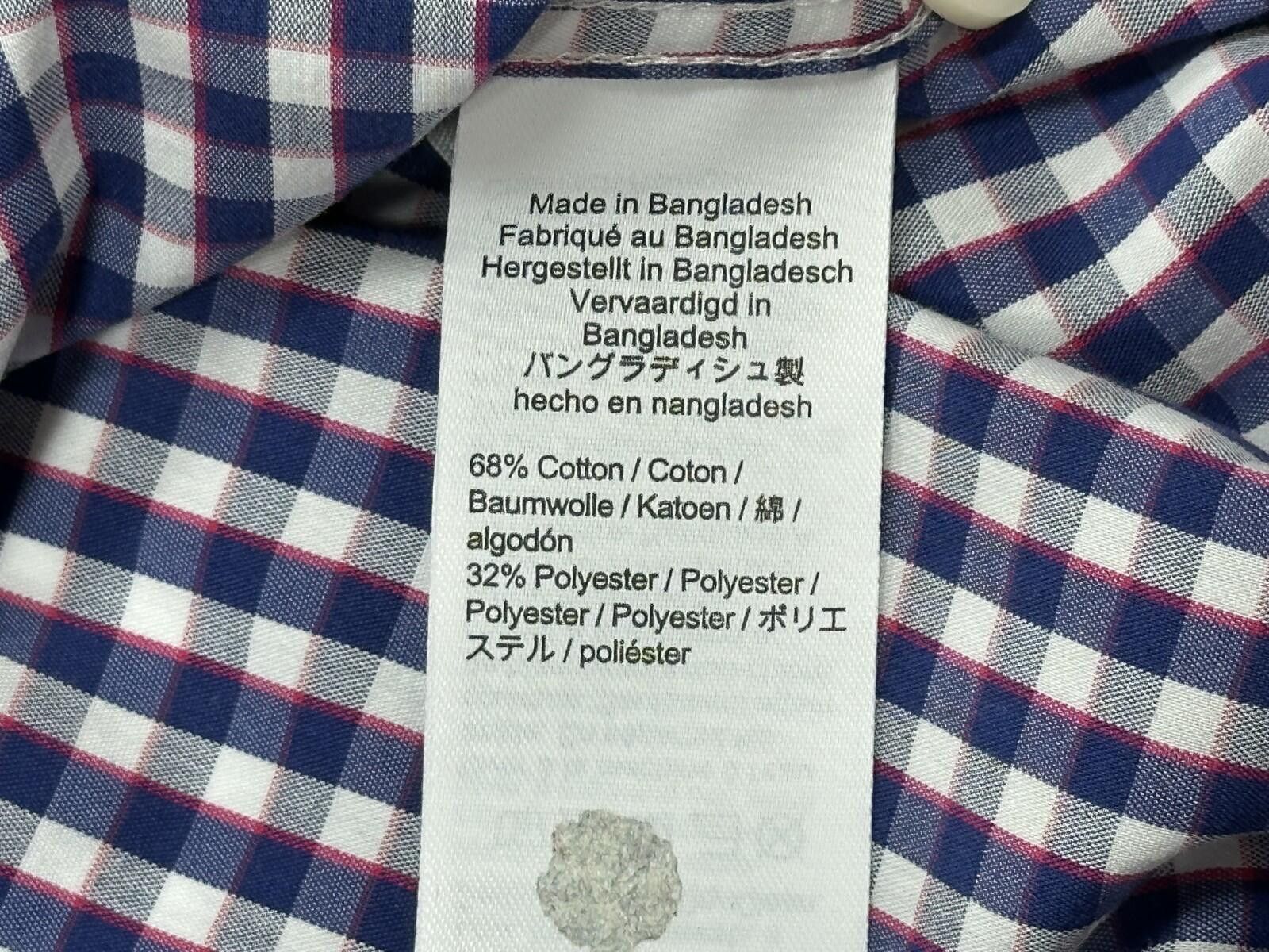 J.Crew J Crew Check Slim Performance Button Up Blue Mens XL Size US XL / EU 56 / 4 - 6 Thumbnail