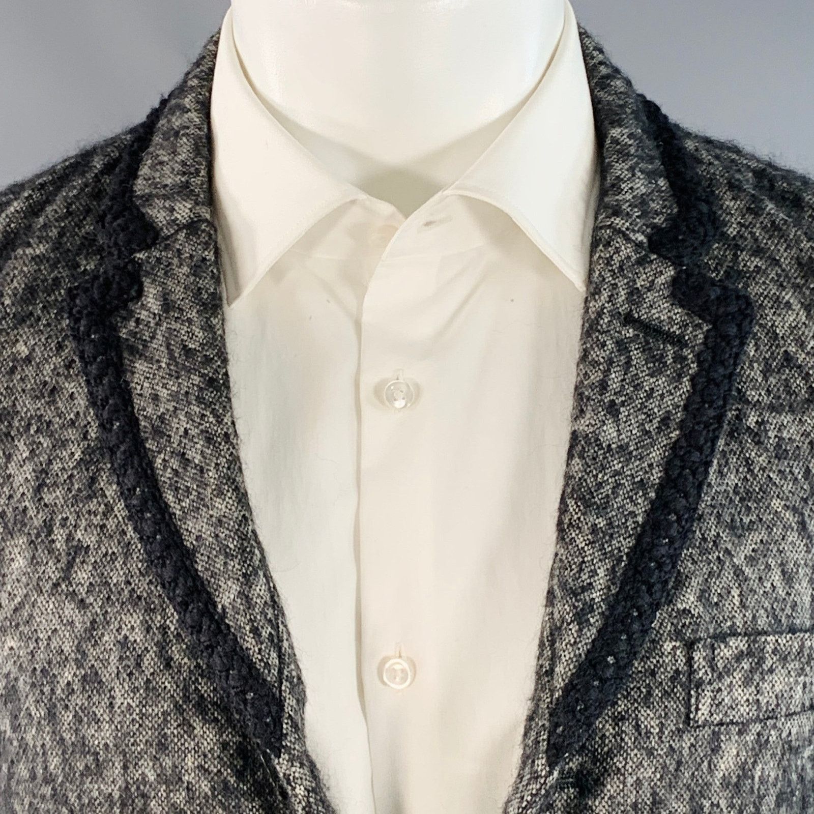 Comme des Garcons Homme Plus COMME des GARCONS HOMME PLUS Size XS Notch Lapel Sport Coat Size 36R - 3 Thumbnail