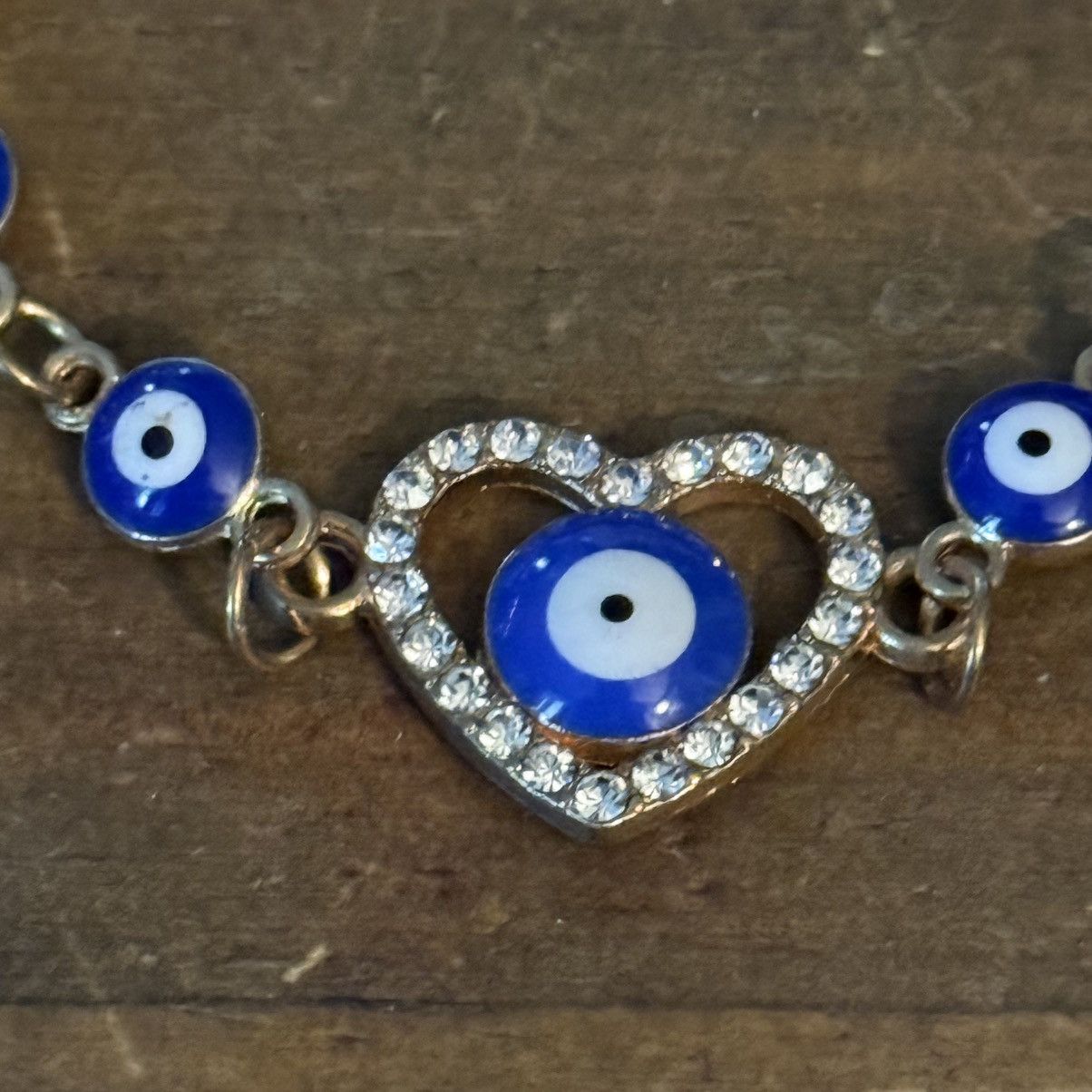 Other Gold tone evil eye heart bracelet Size ONE SIZE - 3 Thumbnail