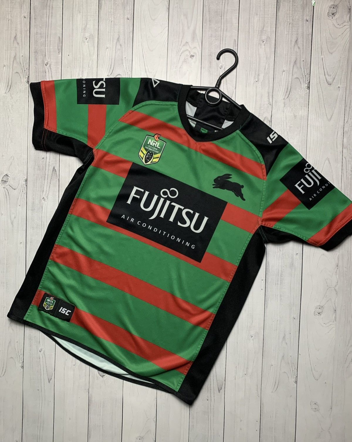 Vintage Vintage South Sydney rugby jersey striped green size L logo Size US L / EU 52-54 / 3 - 1 Thumbnail