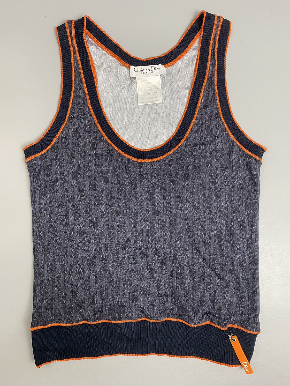 Vintage Christian Dior X John Galliano Monogram Top Blouse