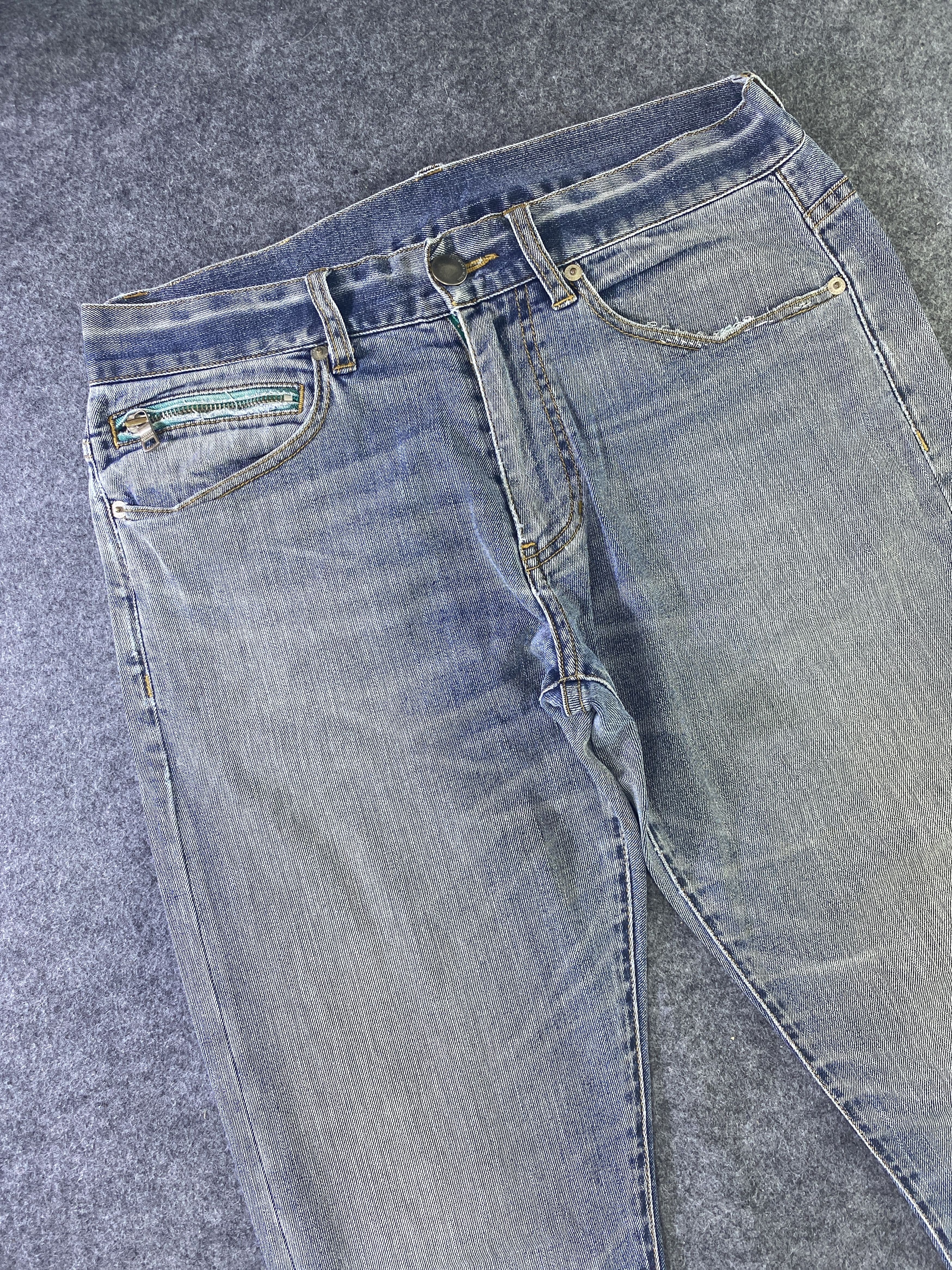 Armani Exchange Armani Exchange Blue Wash Jeans-J949 Size 33" - 5 Thumbnail