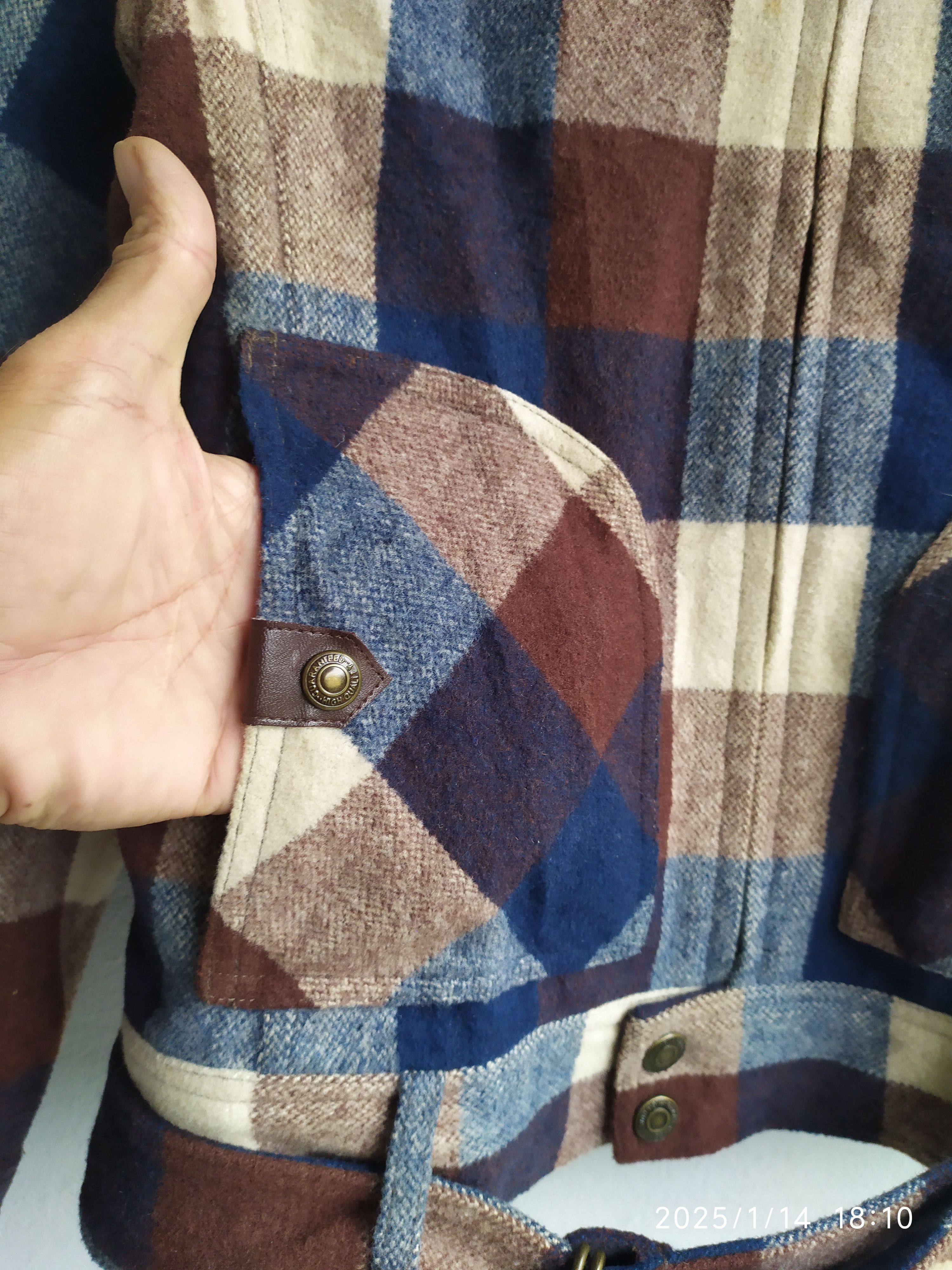 Flannel × Japanese Brand Women's Majestic Legon Plaid Flannel Jacket Size M / US 6-8 / IT 42-44 - 5 Thumbnail