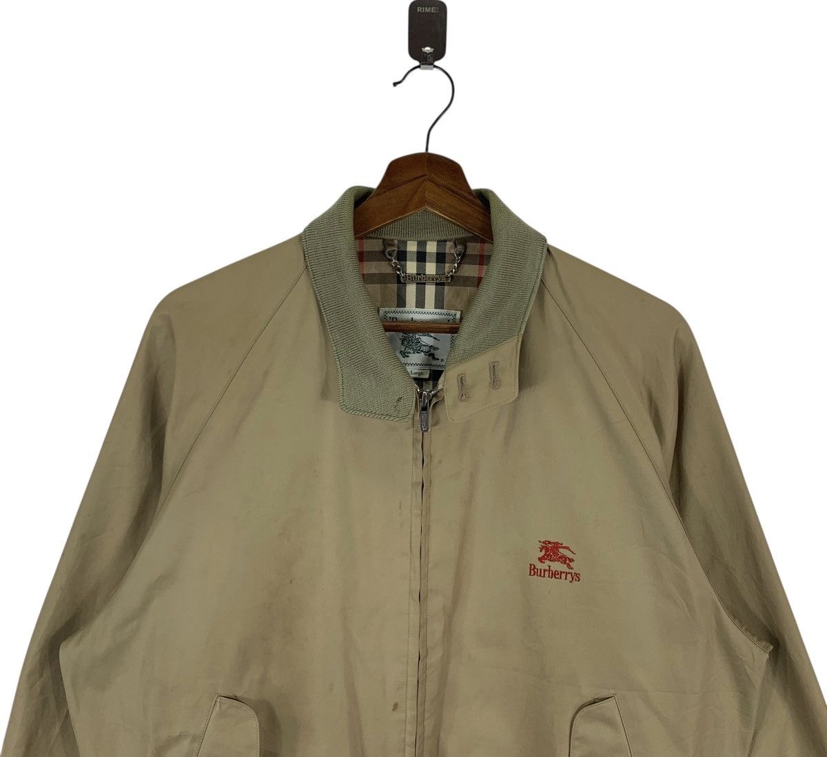 Burberry VINTAGE BURBERRYS NOVA CHECK BOMBER ZIPPER JACKET Size US L / EU 52-54 / 3 - 3 Thumbnail